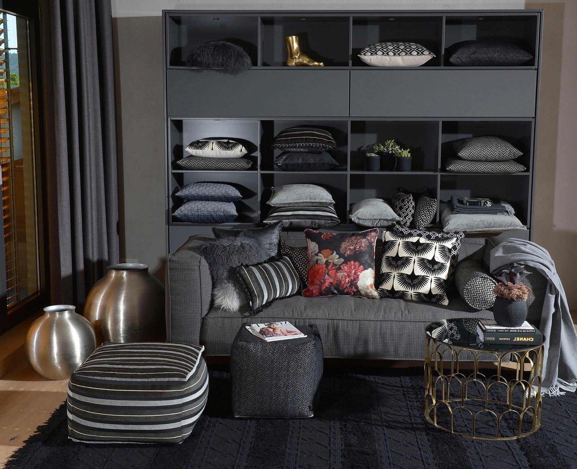 H.O.C.K. Coussin décoratif »Black Swan« mit schicken Schwanenmotiven, Wendekissenhülle mit Füllung, 1 Stück