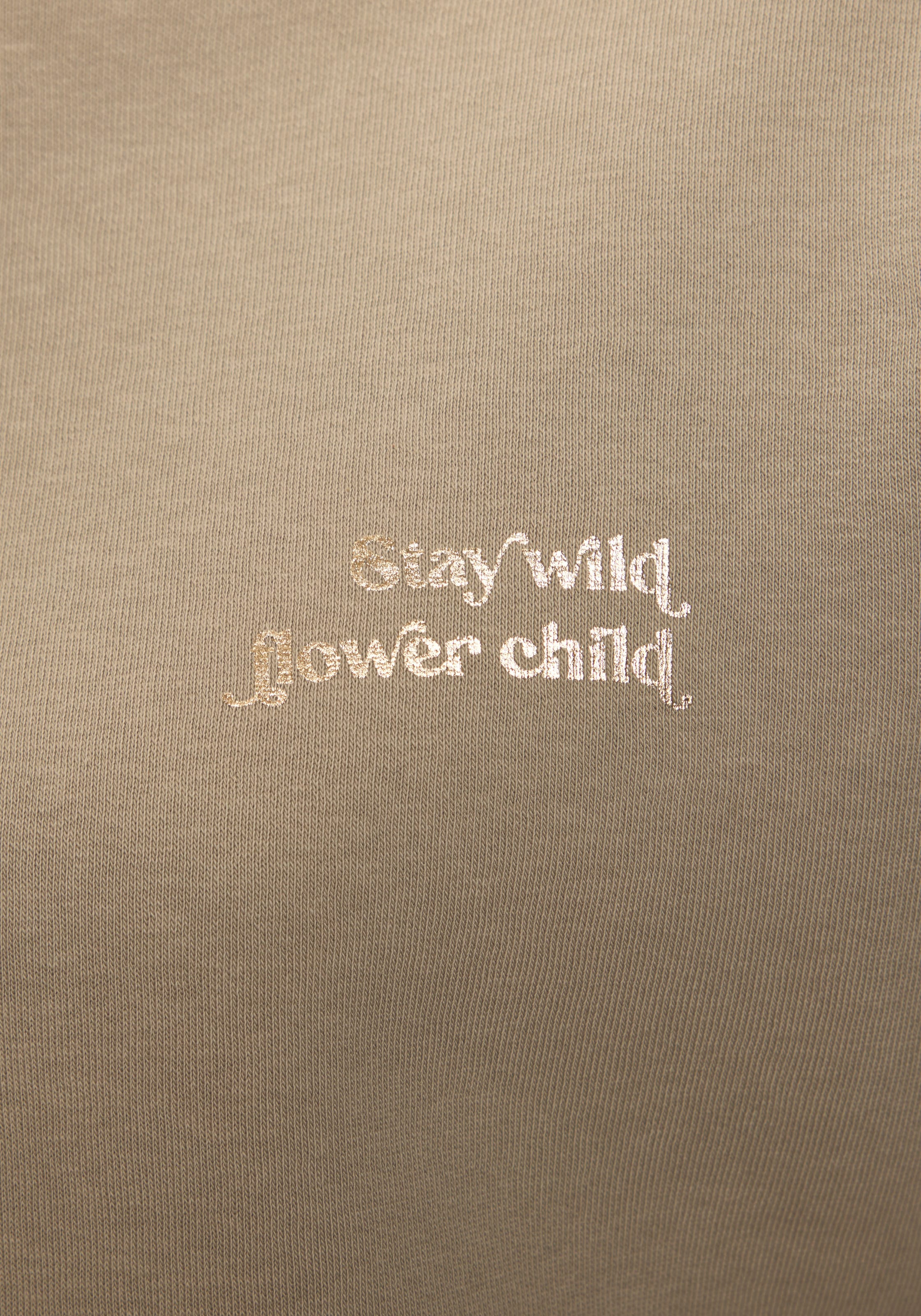 LASCANA Pull à capuche mit glänzendem Druck, Loungewear