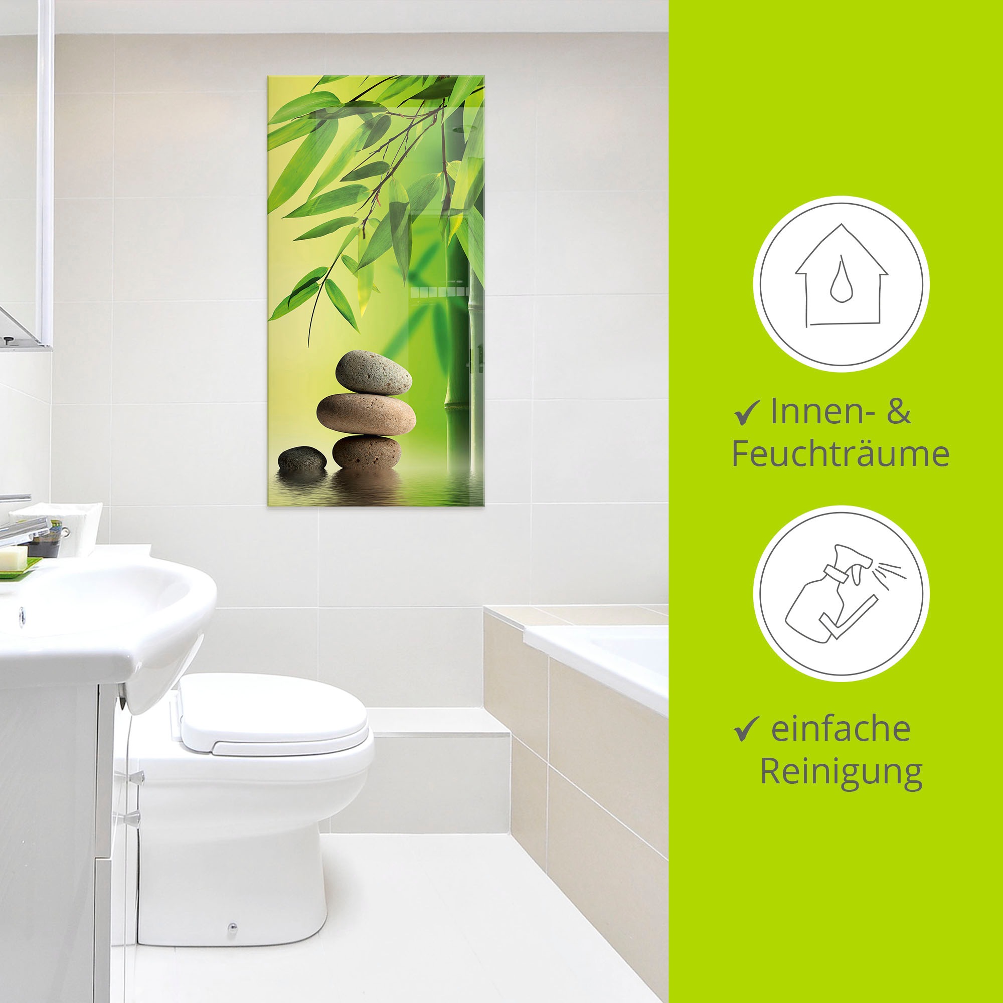 Artland Glasbild »Spa Stillleben« Zen 1 Stk. tlg. in verschiedenen Grössen