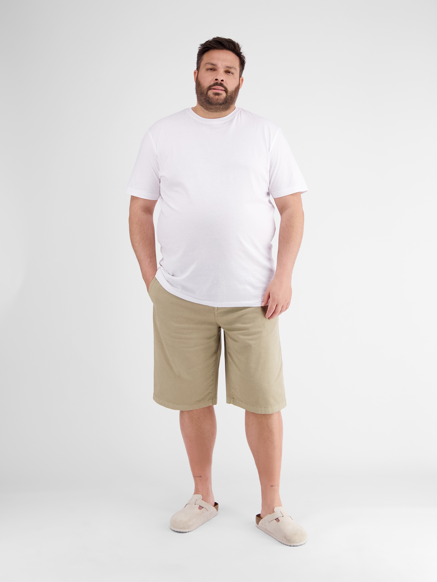 LERROS Bermuda »Chino-Bermuda mit Gürtel, in Grossen Grössen«