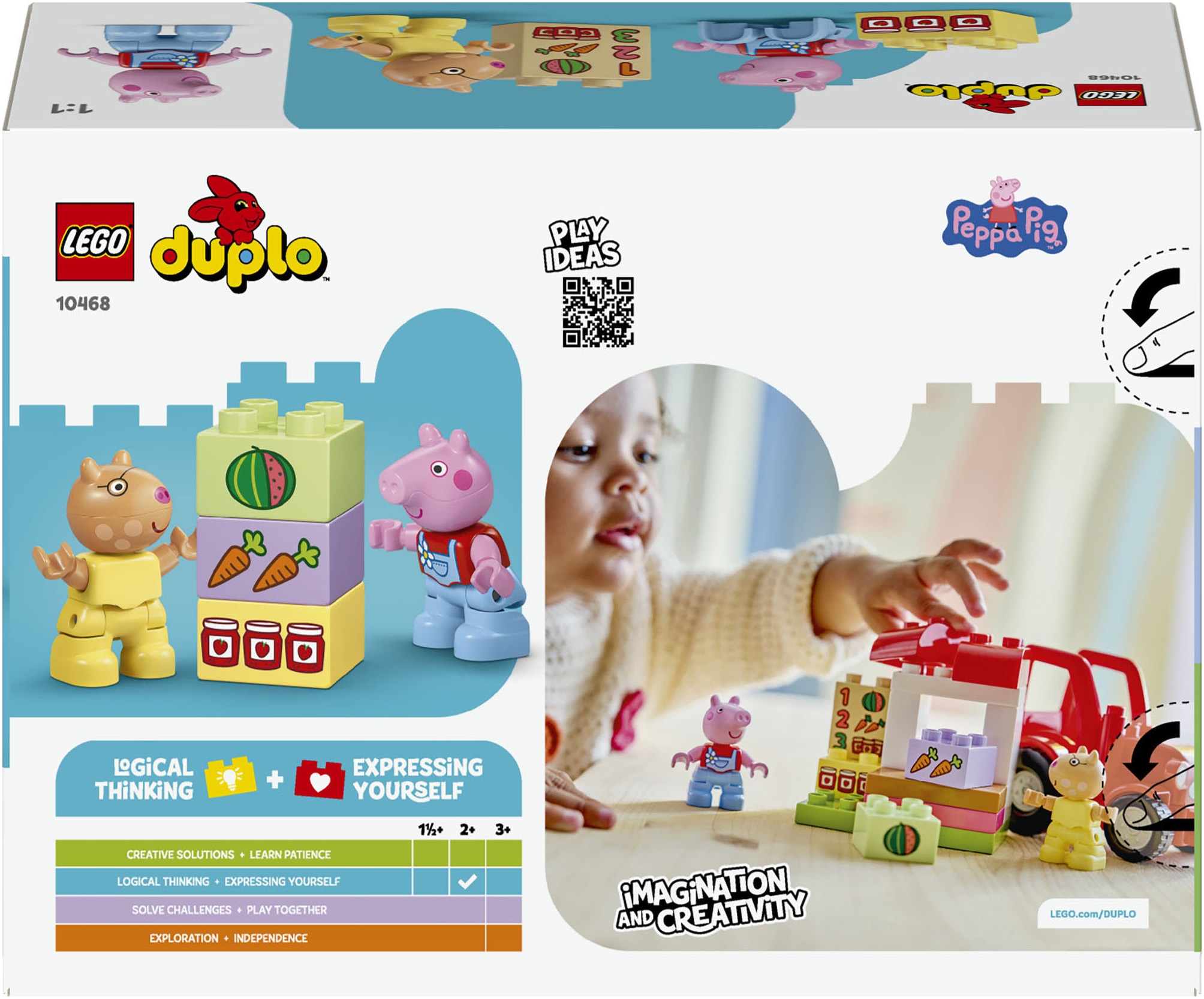 LEGO® Pions de construction »Traktor und Marktstand (10468), LEGO DUPLO Peppa Pig«