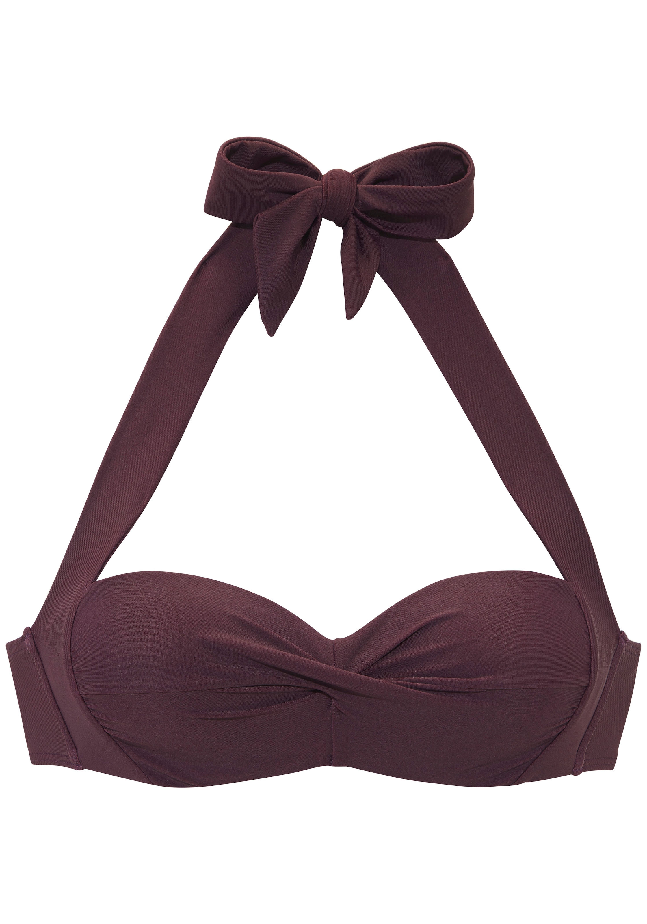 LASCANA Bügel-Bandeau-Bikini-Top »Lolo« in getwisteter Optik