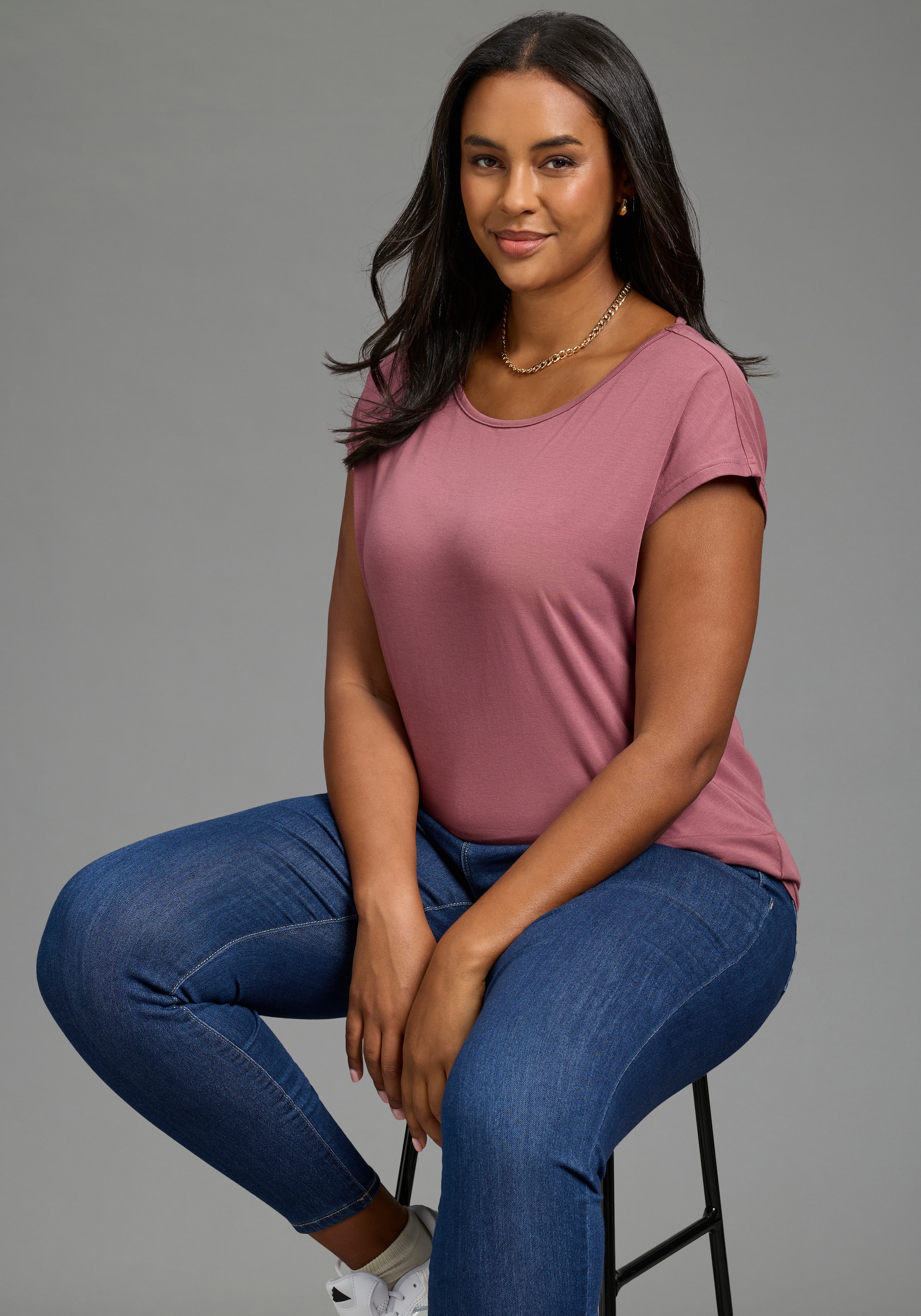 Laura Scott CURVE Yogashirt »Grosse Grössen«