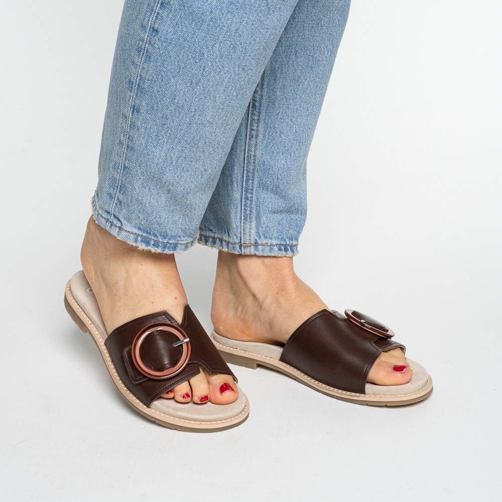 Ara Pantolette »ELBA«  Sommerschuh, Schlupfschuh mit Zierschnalle, in Weite G (= weit)