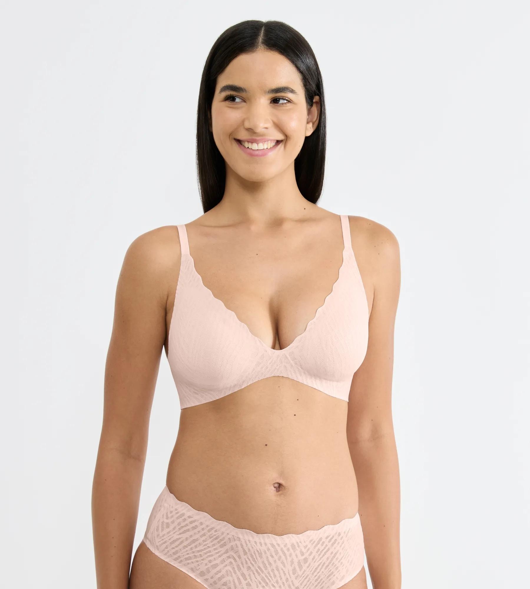 sloggi Soutien-gorge sans armatures »ZERO Feel Bliss THE UP« Spitzenoptik, Lift-Up Effekt, mit herausnehmbaren atmungsaktiven Pads