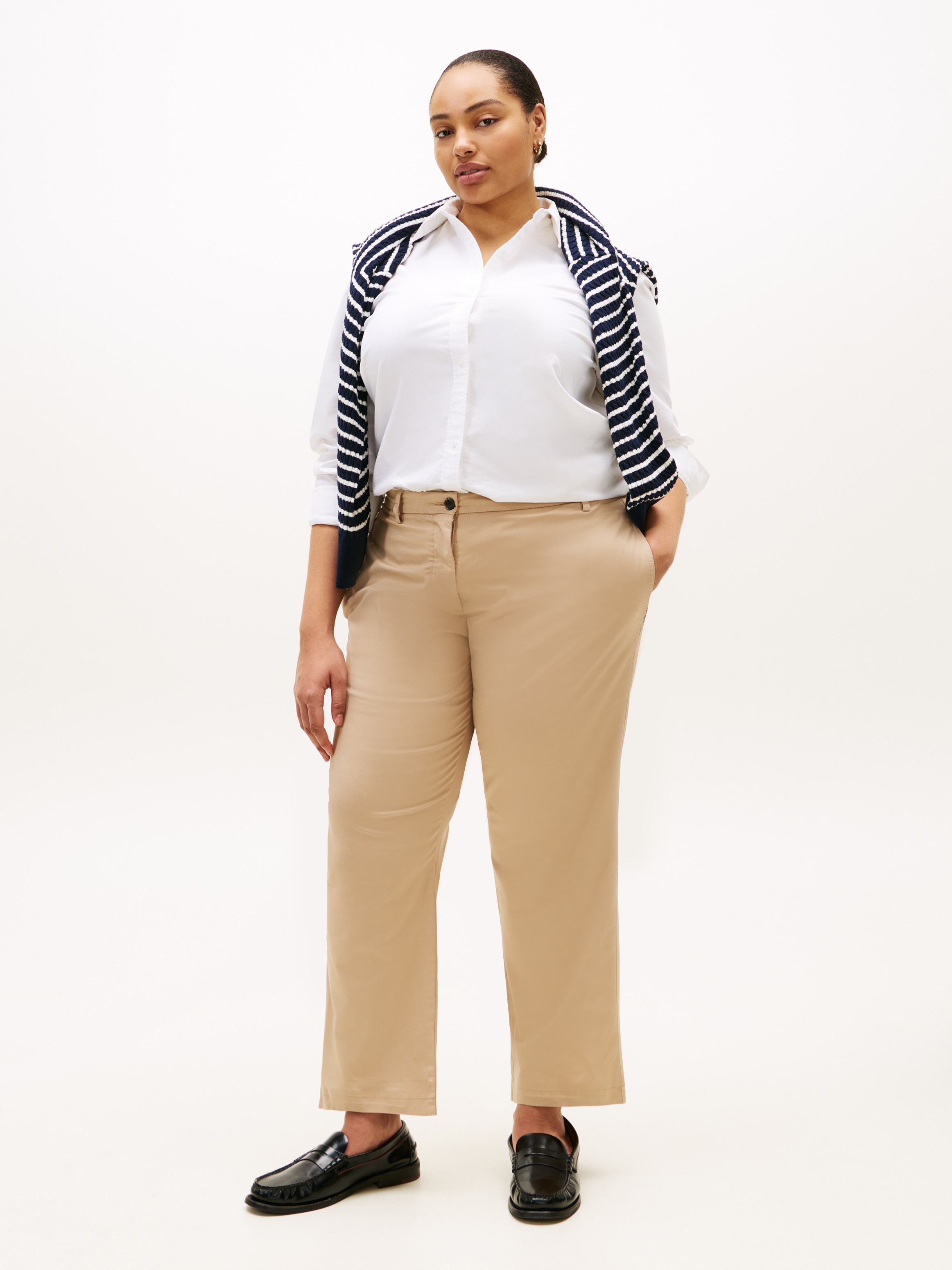 Tommy Hilfiger Curve Hemdbluse »CRV OXFORD RELAXED FIT SHIRT« in grossen Grössen