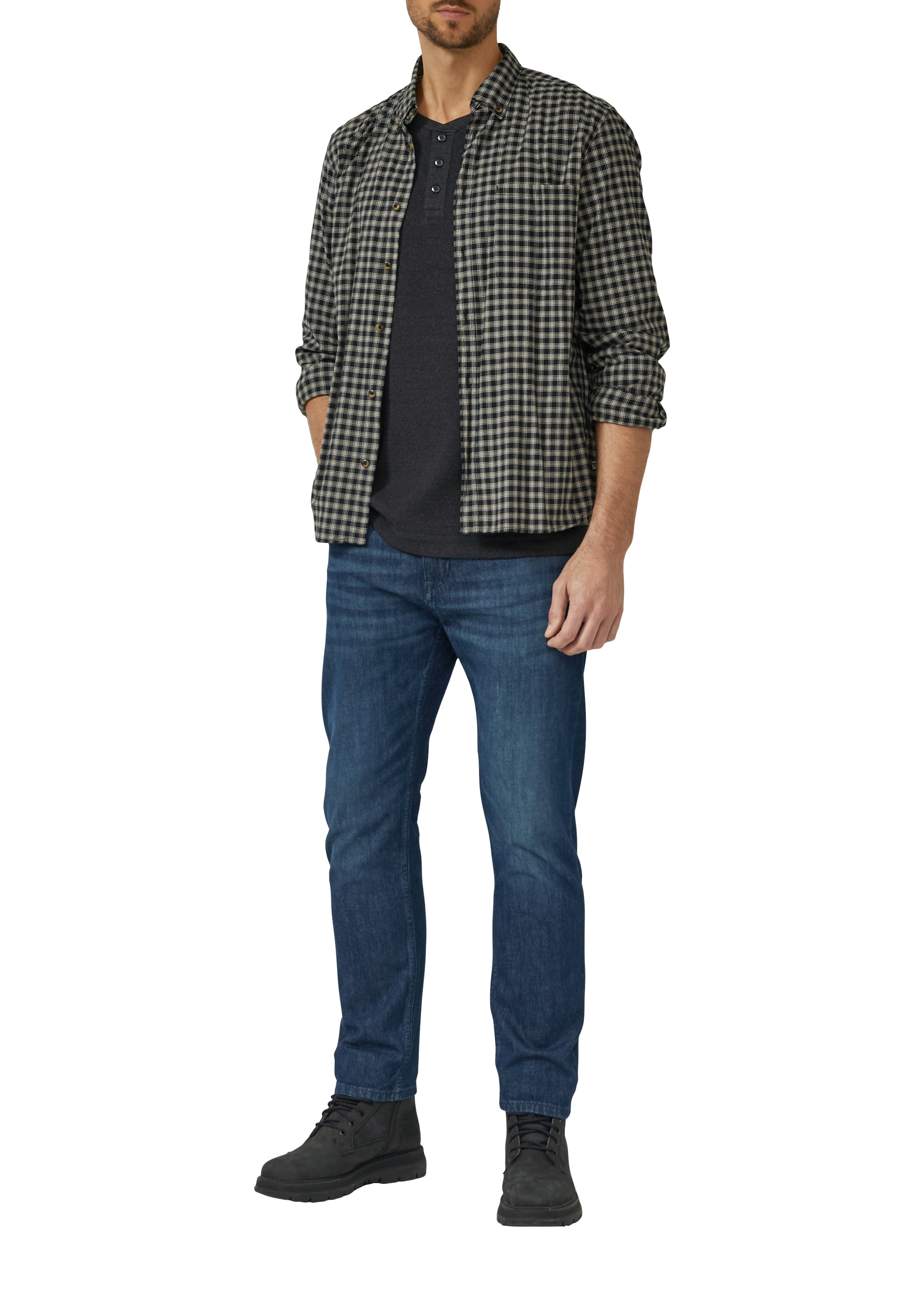 s.Oliver T-shirt à manches longues mit Knopfleiste