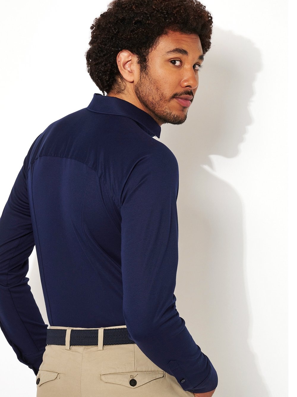 DESOTO Chemise à manches longues »Jerseyhemd Casual Kent langarm« Flexibler Stretch