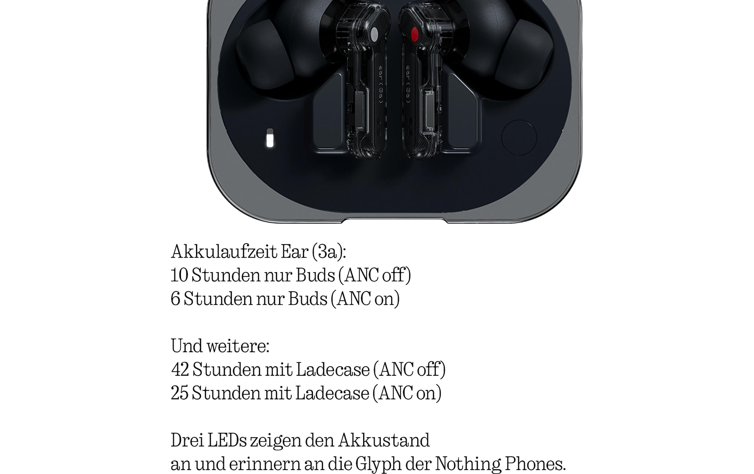   Écouteurs intra-auriculaires sans fil »Ear (3a)« Active Noise Cancelling (ANC)