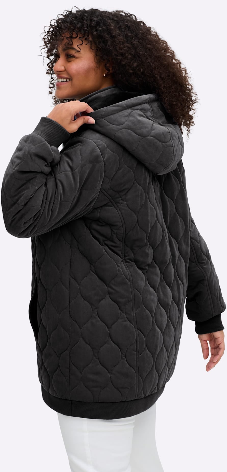 Sheego Blouson avec capuche