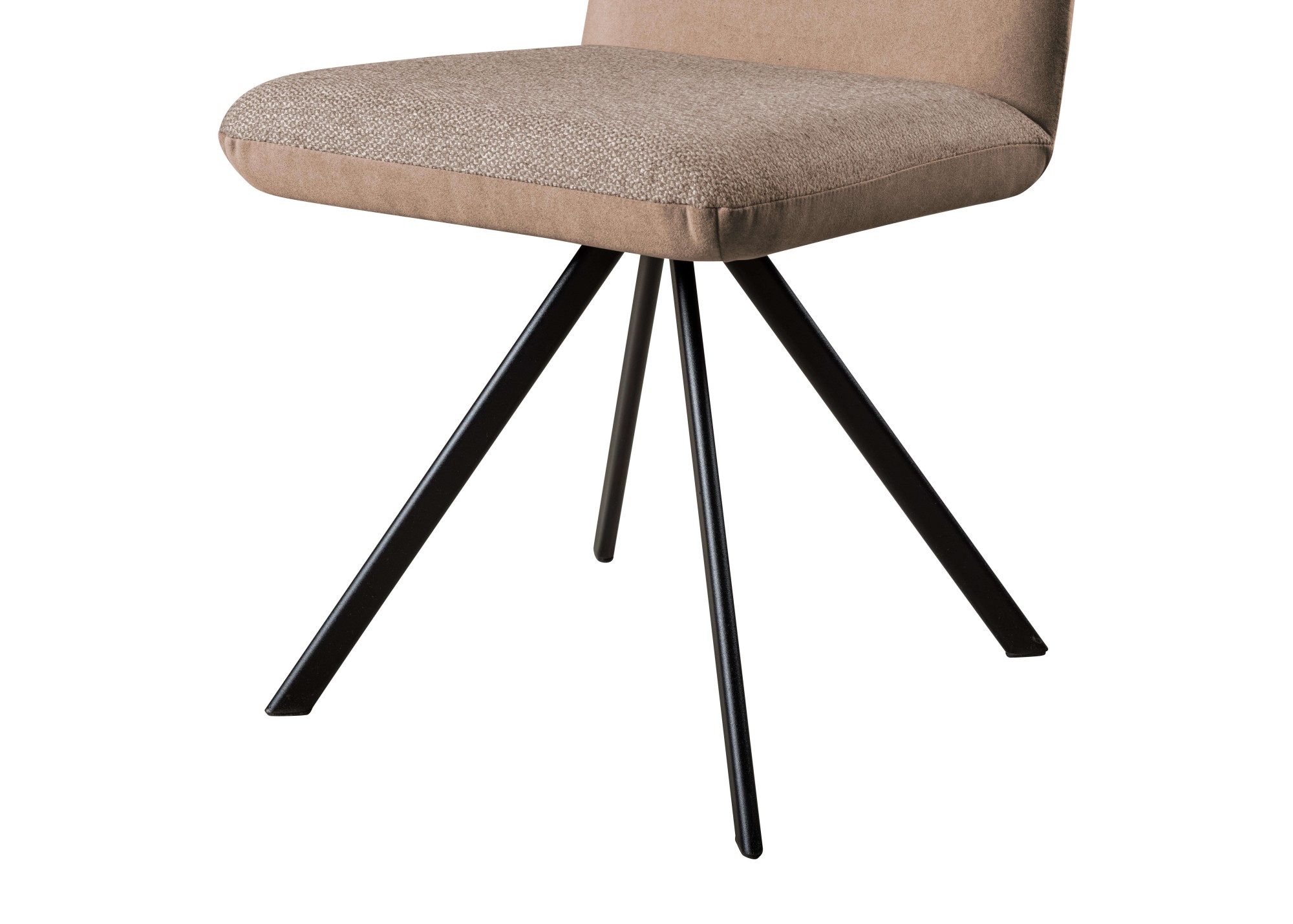 GOODproduct Esszimmerstuhl »Gabi Polsterstuhl, Küchenstuhl, 4-Fussstuhl« () Gestell aus matt-schwarzem Flachmetall, stabil, 2-Stoff-Design