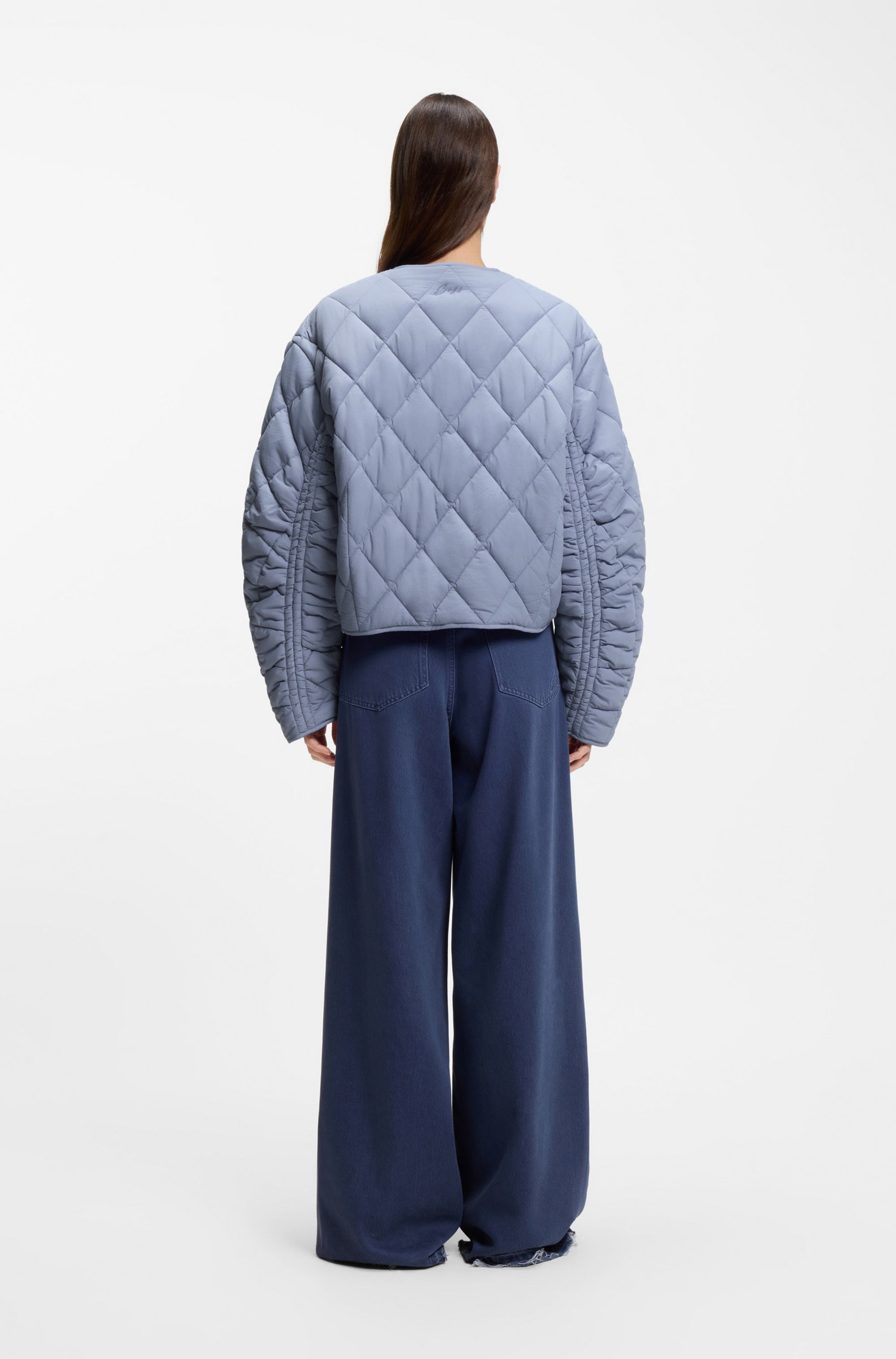 BOSS ORANGE Veste matelassée »Paressa Premium Damenmode« Übergangsjacke mit Raffung an den Ärmeln