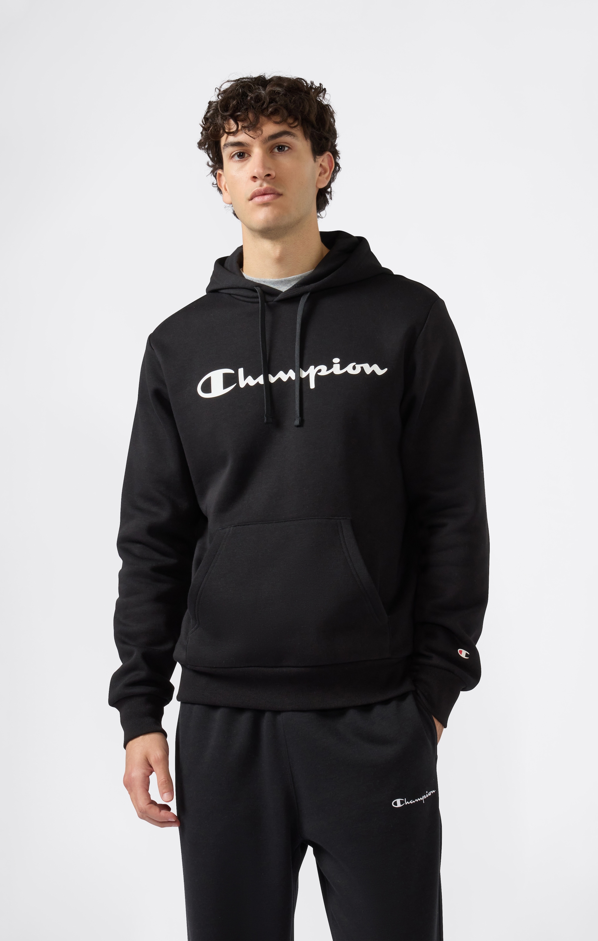 Champion Sweat à capuche »BASICS Fleece Hoodie Large Logo«, 1 cuis
