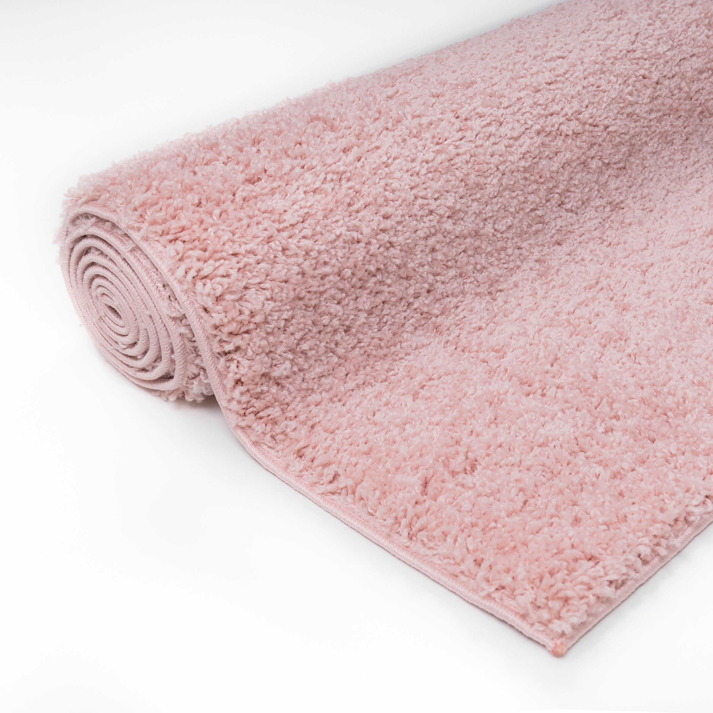 my home Läufer »Shaggy 30« rechteckig 30 mm Höhe Teppich-Läufer, Brücke, Uni-Farben, besonders weich und kuschelig