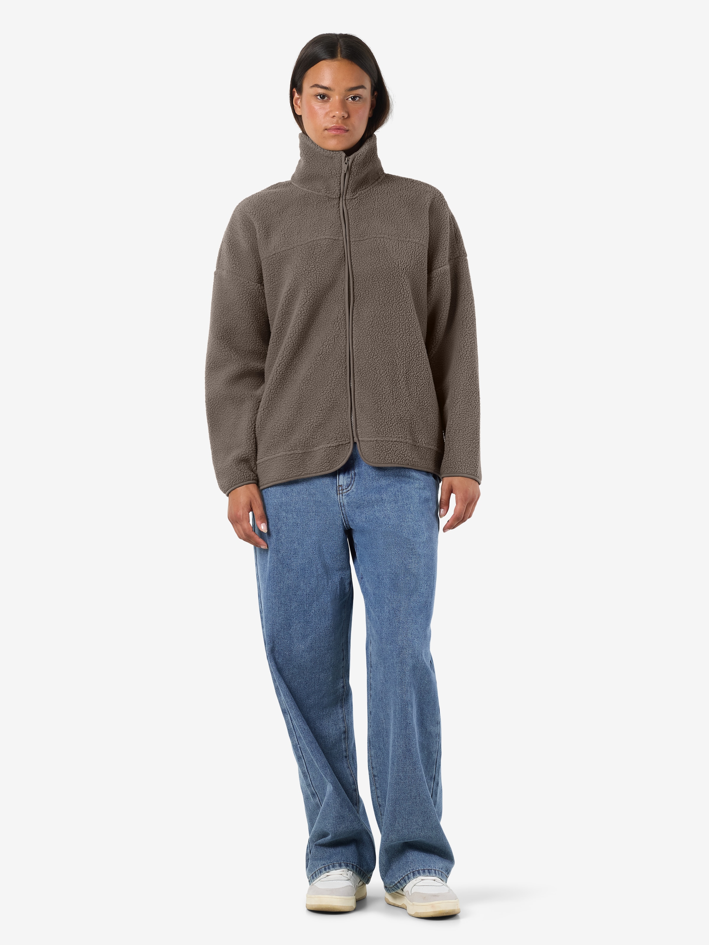 Noisy may Veste polaire »NMCOZY L/S ZIP SWEATER JRS NOOS« Polyester, relaxed fit