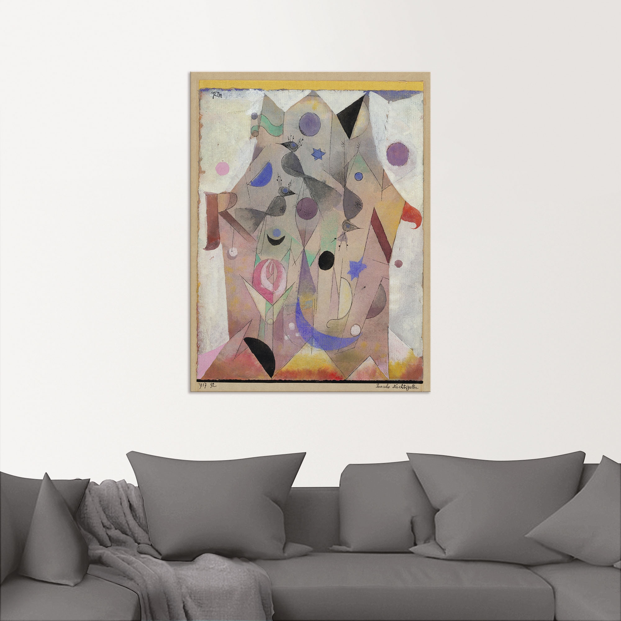 Artland Impression alu-dibond »Persische Nachtigallen. 1917« 1 cuis tlg. für Innen- und Aussenbereich geeignet, Outdoorbild