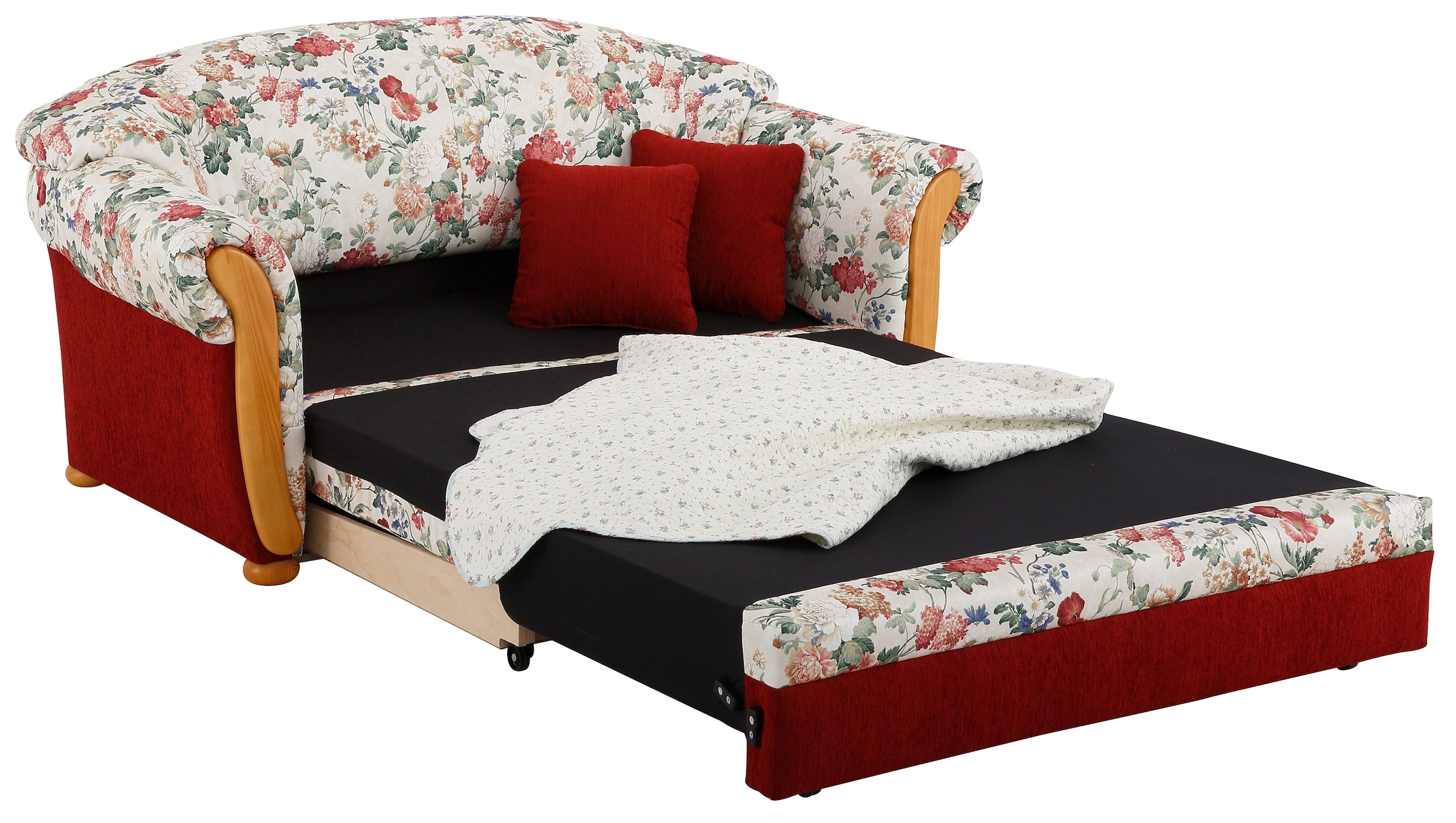 Home affaire 2-Sitzer »Milano, Schlafsofa im Landhaus-Stil, bequem, Liegefläche 188/124cm« mit Bettfunktion