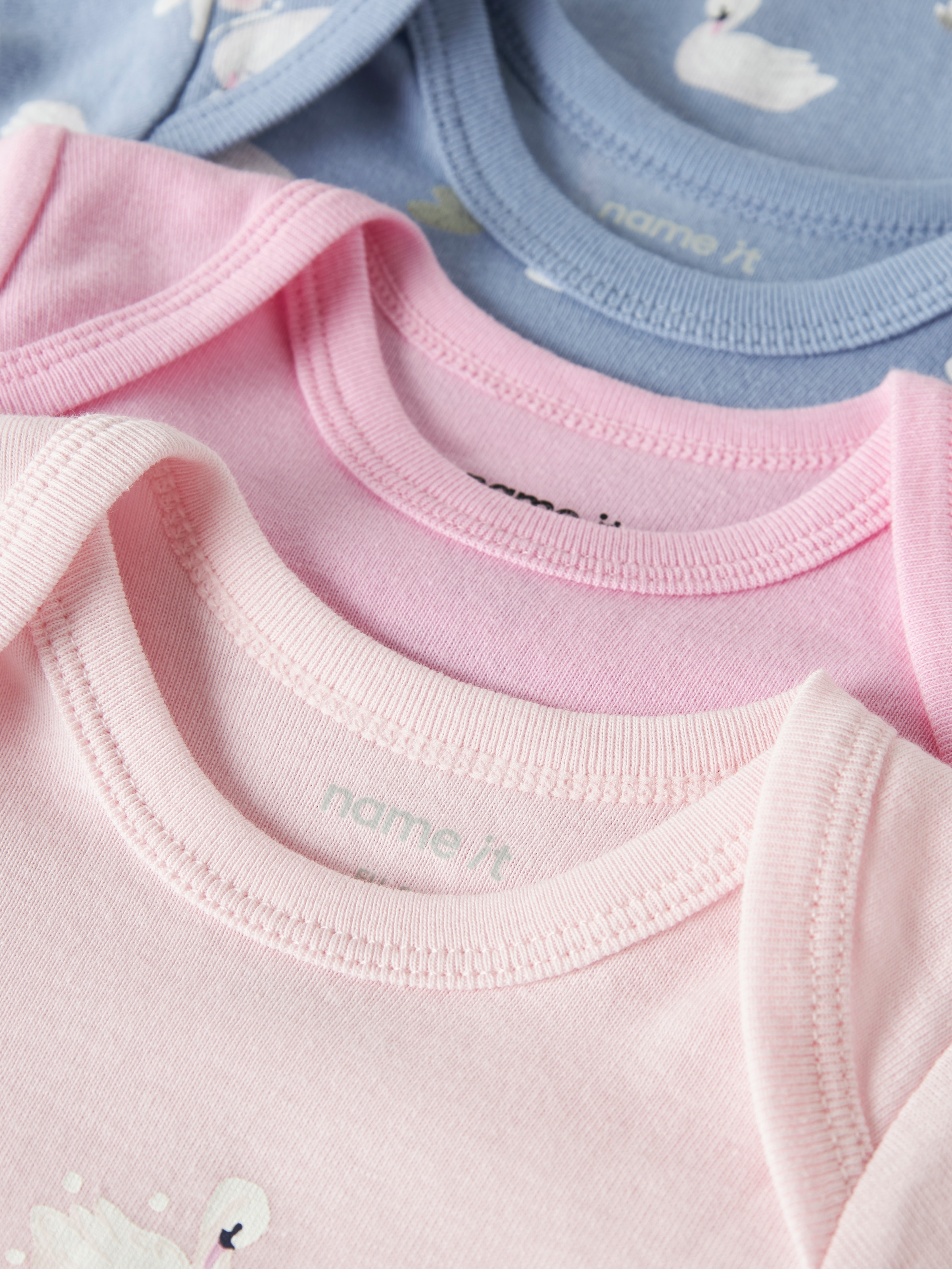 Name It Langarmbody »NBFBODY 3P LS SWAN NOOS« Packung, 3 tlg.