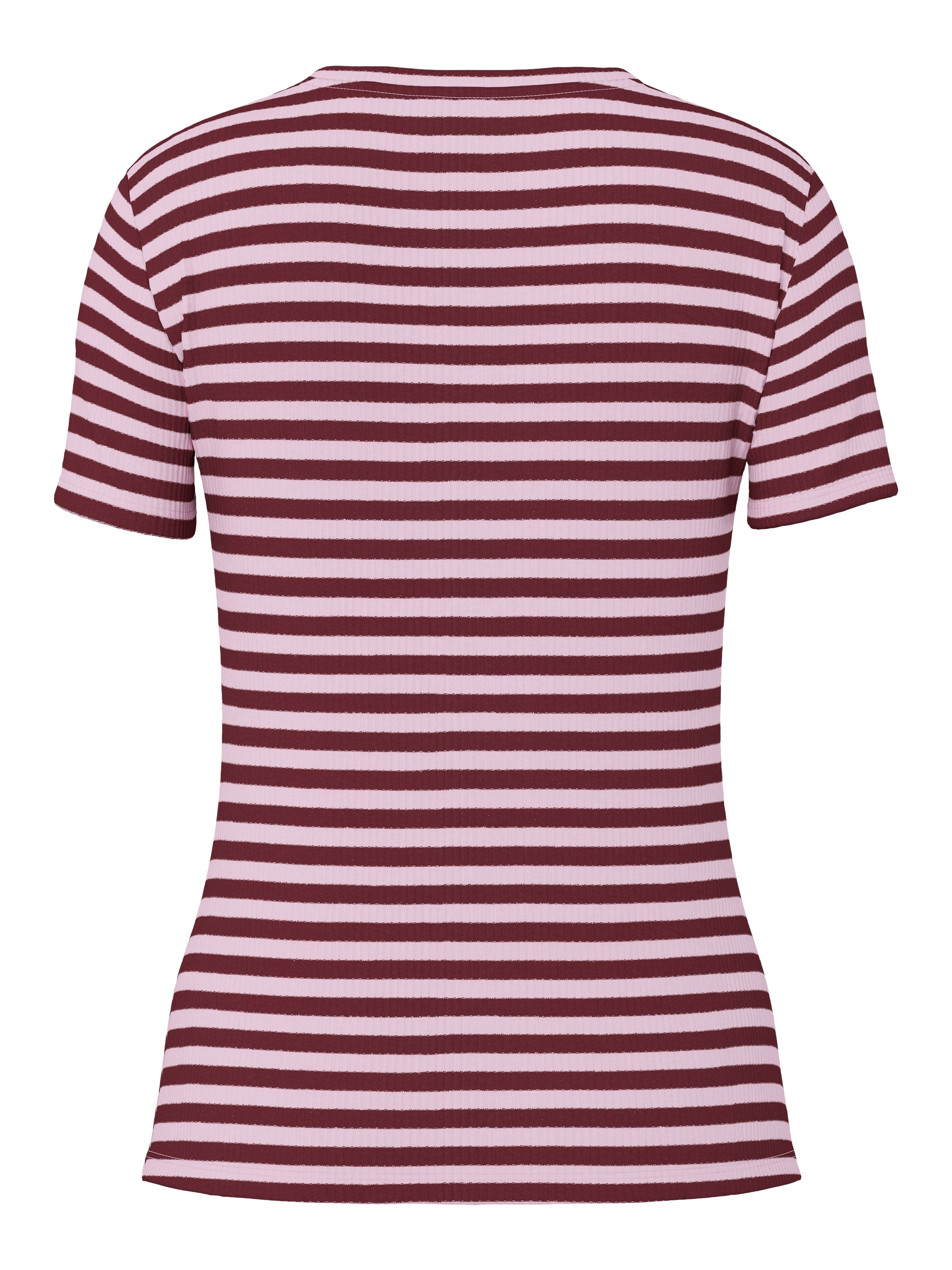 pieces Kurzarmshirt »PCRUKA SS TOP JRS NOOS BC« mit gerippter Struktur