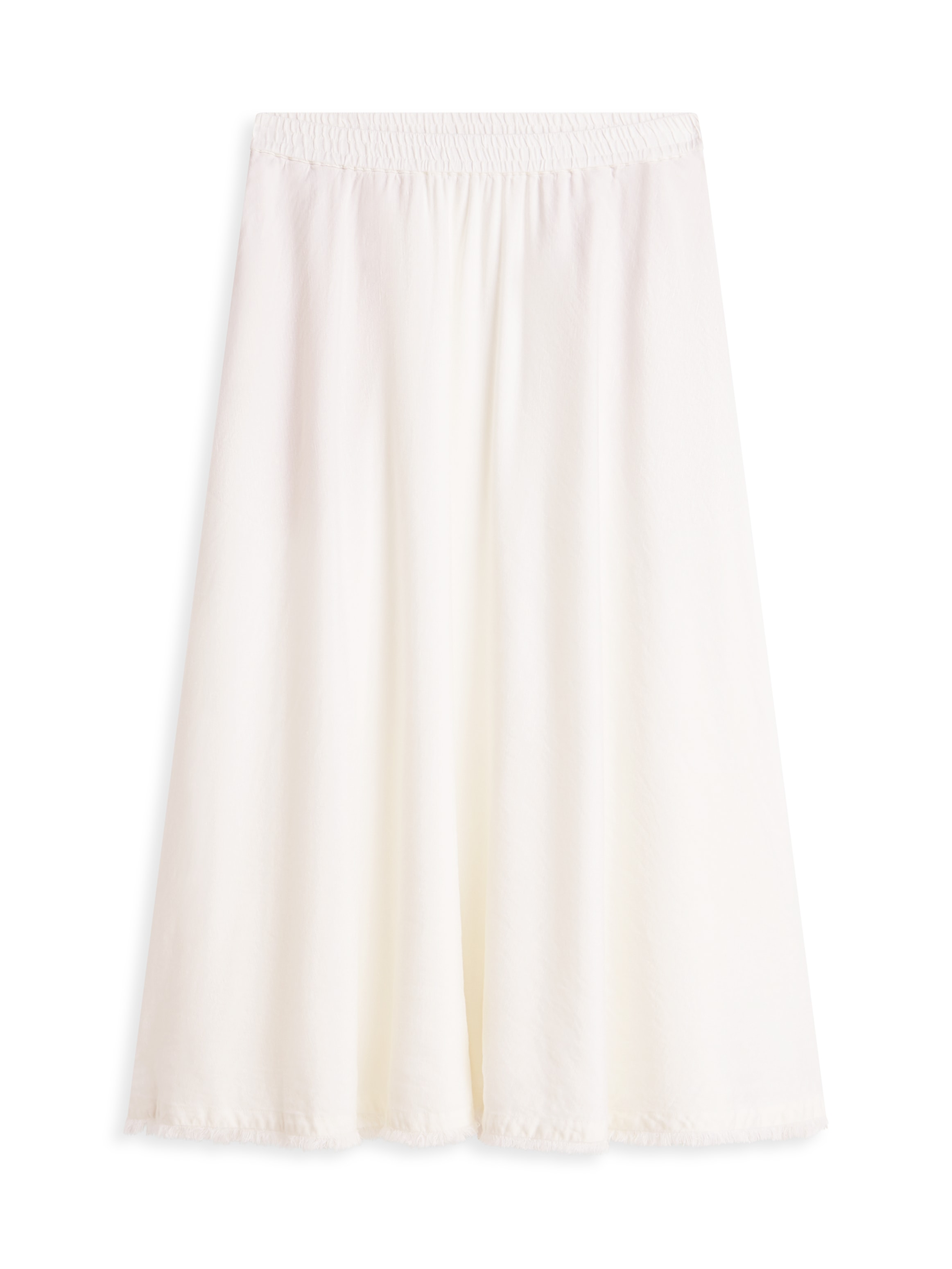 Tommy Hilfiger Jupe en ligne A »VIS/LINEN VOLUME MIDI SKIRT« mélange de lin avec fines plis, coupe décontractée