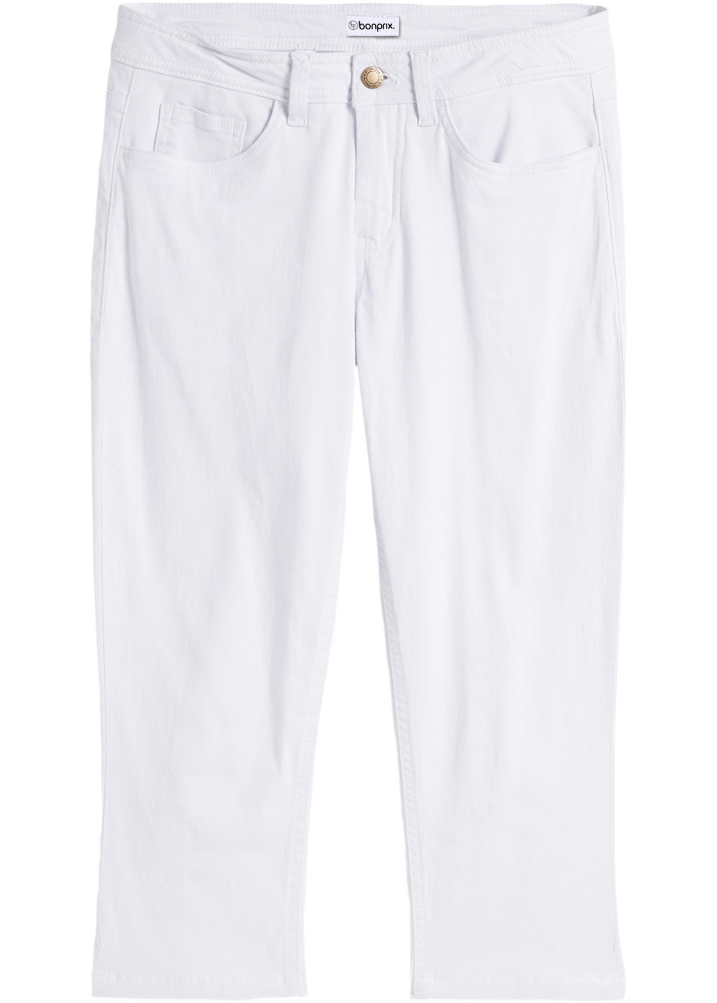 bonprix Jeans capri »Slim Fit Jeans Mid Waist, cropped« 3/4-Capri-Look, Five-Pocket Style, Regular Fit, schmale Beinform
