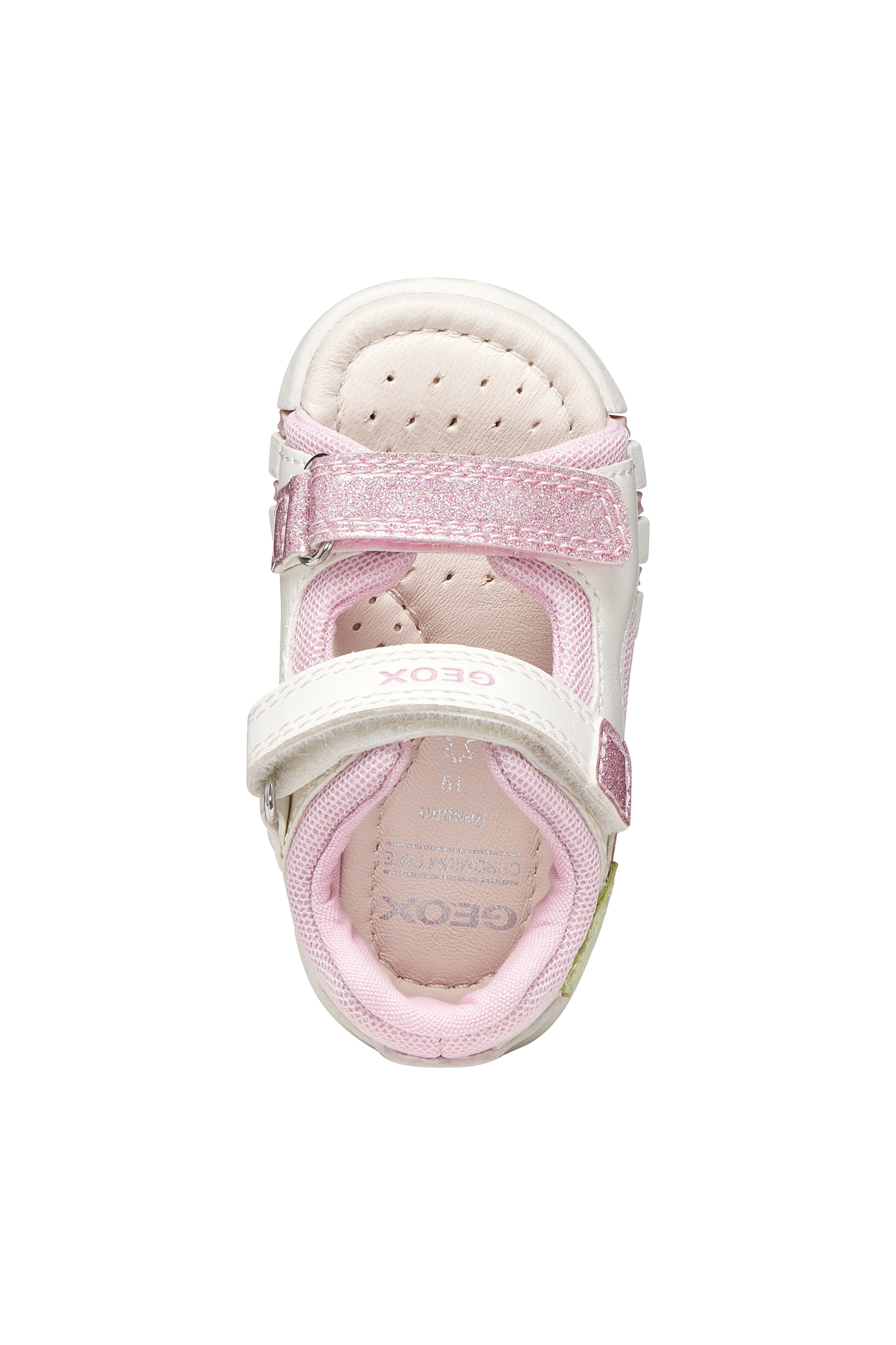 Geox Lauflernschuh »B SANDAL IUPIDOO GIR«  Babyschuh mit Aufnäher, Grössenschablone zum Download