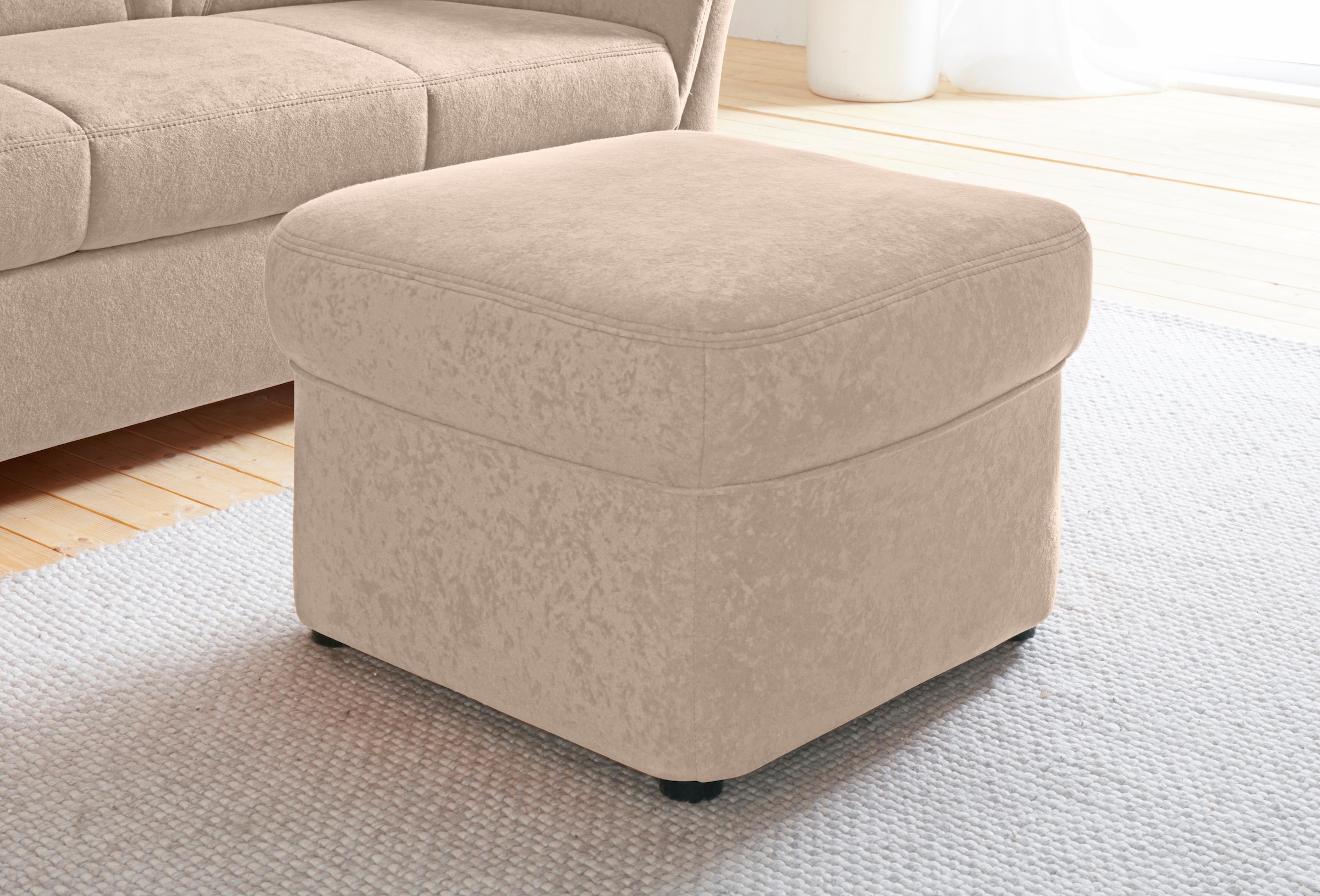 DOMO collection Tabouret rembourré »SARAFINA 61x61 cm, hochwertig und komfortabel«