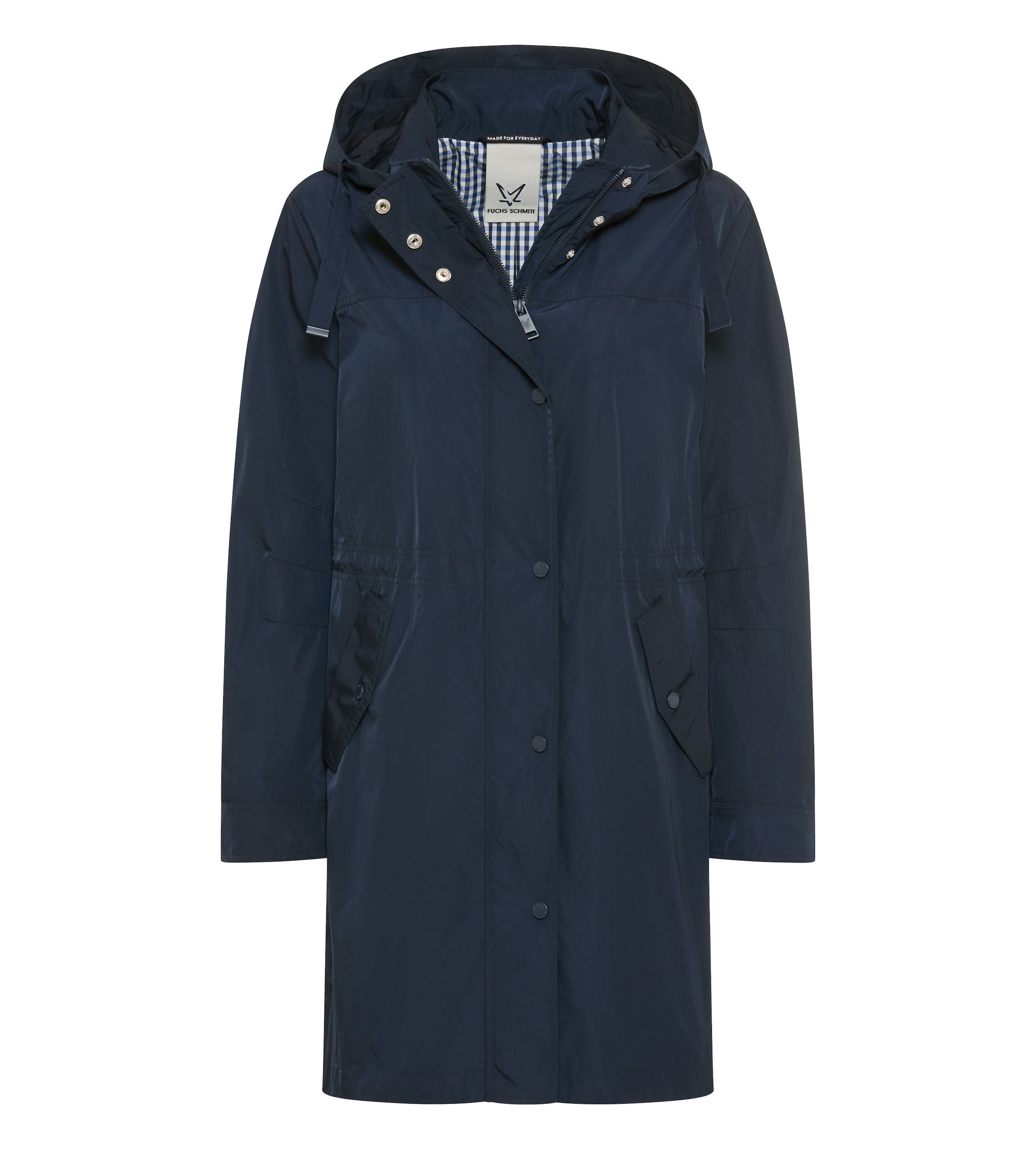 Fuchs Schmitt Kurzmantel abnehmbare Kapuze, Regular Fit, verdeckter Reissverschluss