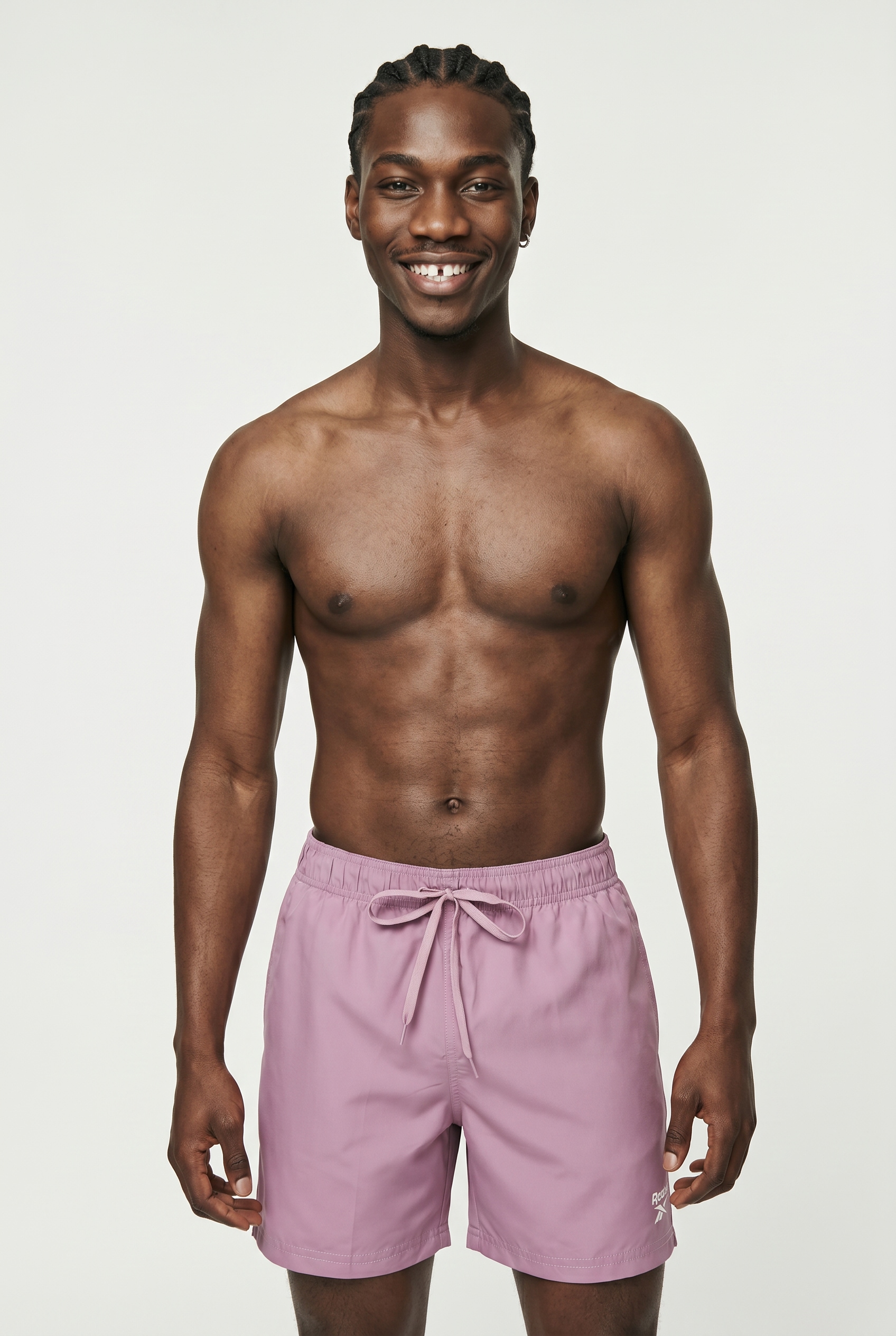 Reebok Short de bain »"Yale"« avec cordon de serrage et taille élastique, avec logo, basique