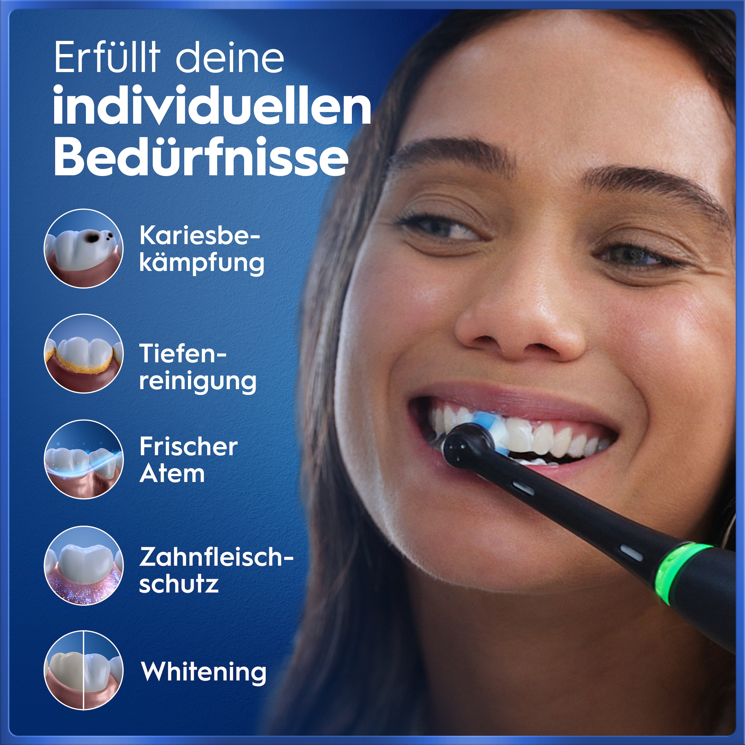 Oral-B Brosse à dents électrique »Oral-B iO Series 5« 1 cuis Aufsteckbürsten Batterie longue durée | Étui de voyage | Support pour brosse interchangeable