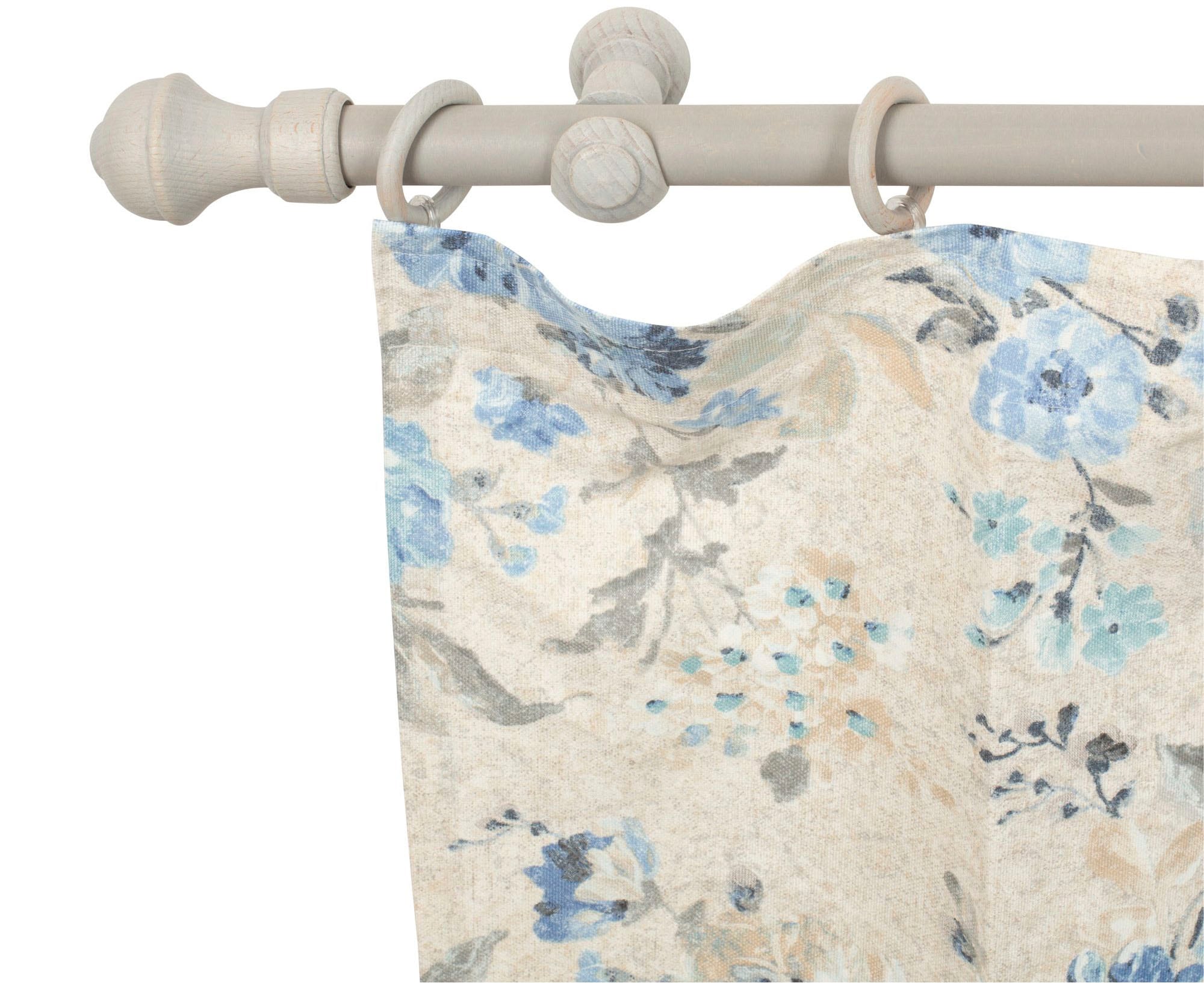 SN DECO GROUP Gardinenstange »Ares« 1 läufig-läufig Fixmass 28 mm, Holz, verschiedene Längen und Farben, Komplettset