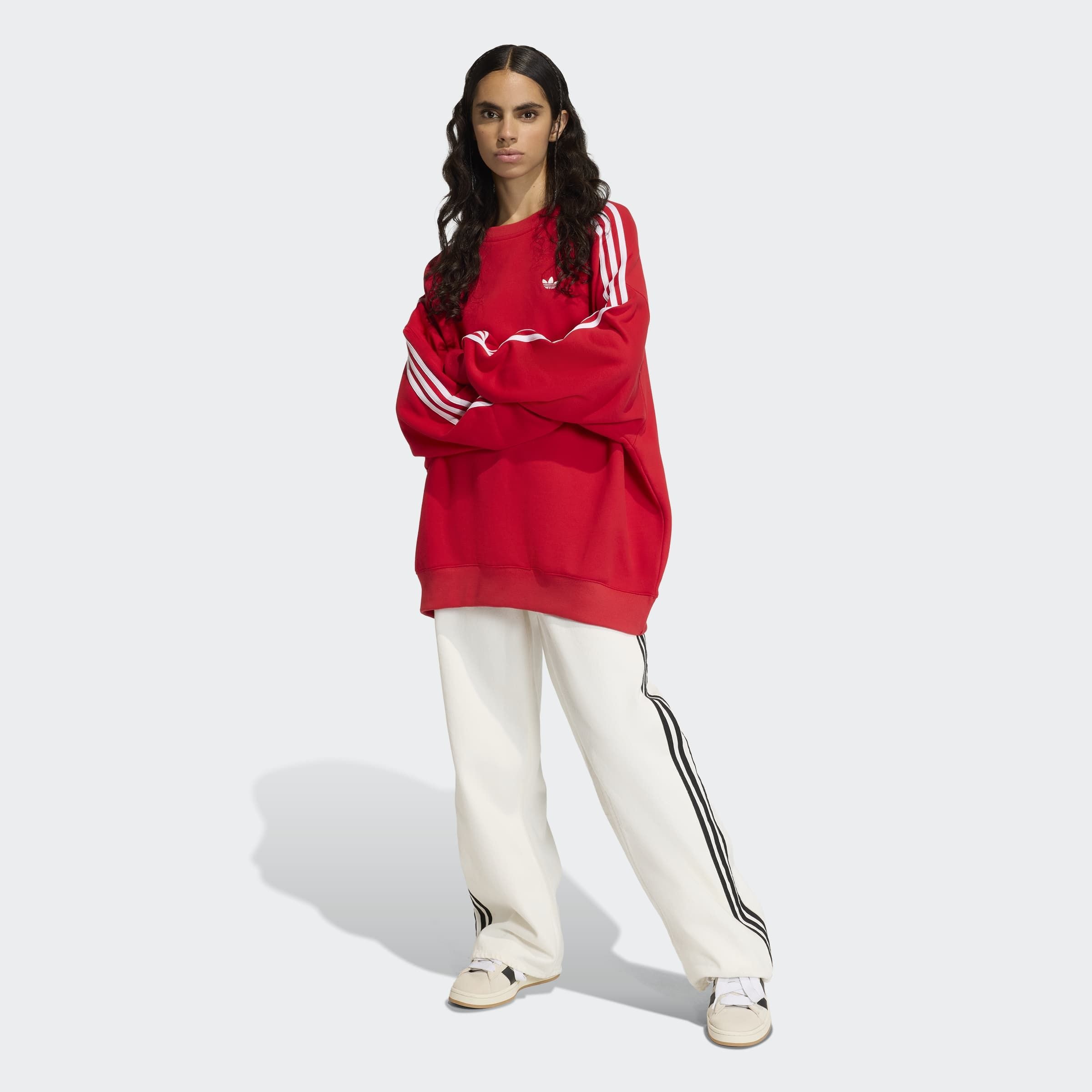 adidas Originals Kapuzensweatshirt »3-STREIFEN OVERSIZED ADILENIUM CREW«
