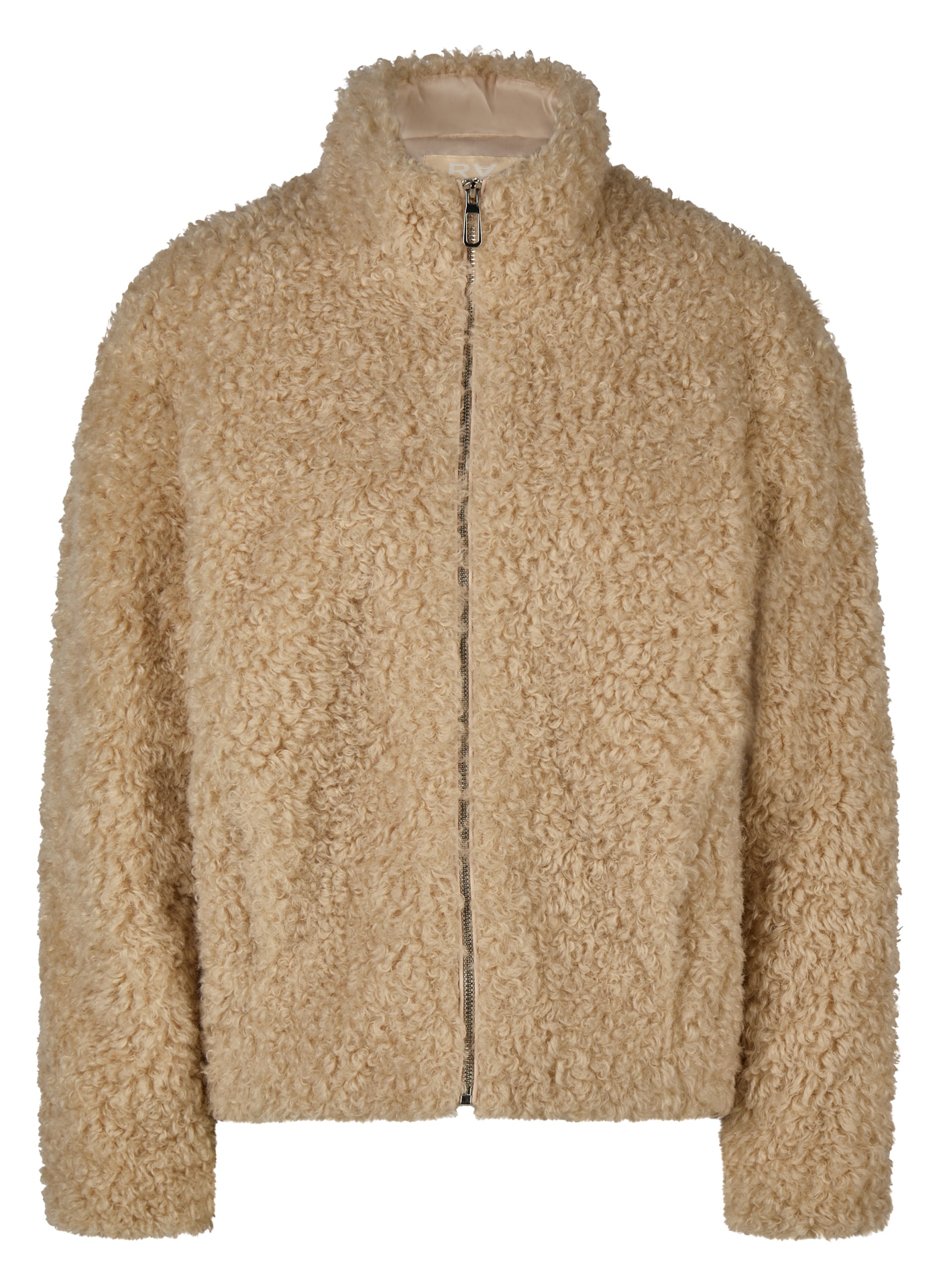 Rabe Veste en fausse fourrure sans capuche aspect peluche teddy et col montant