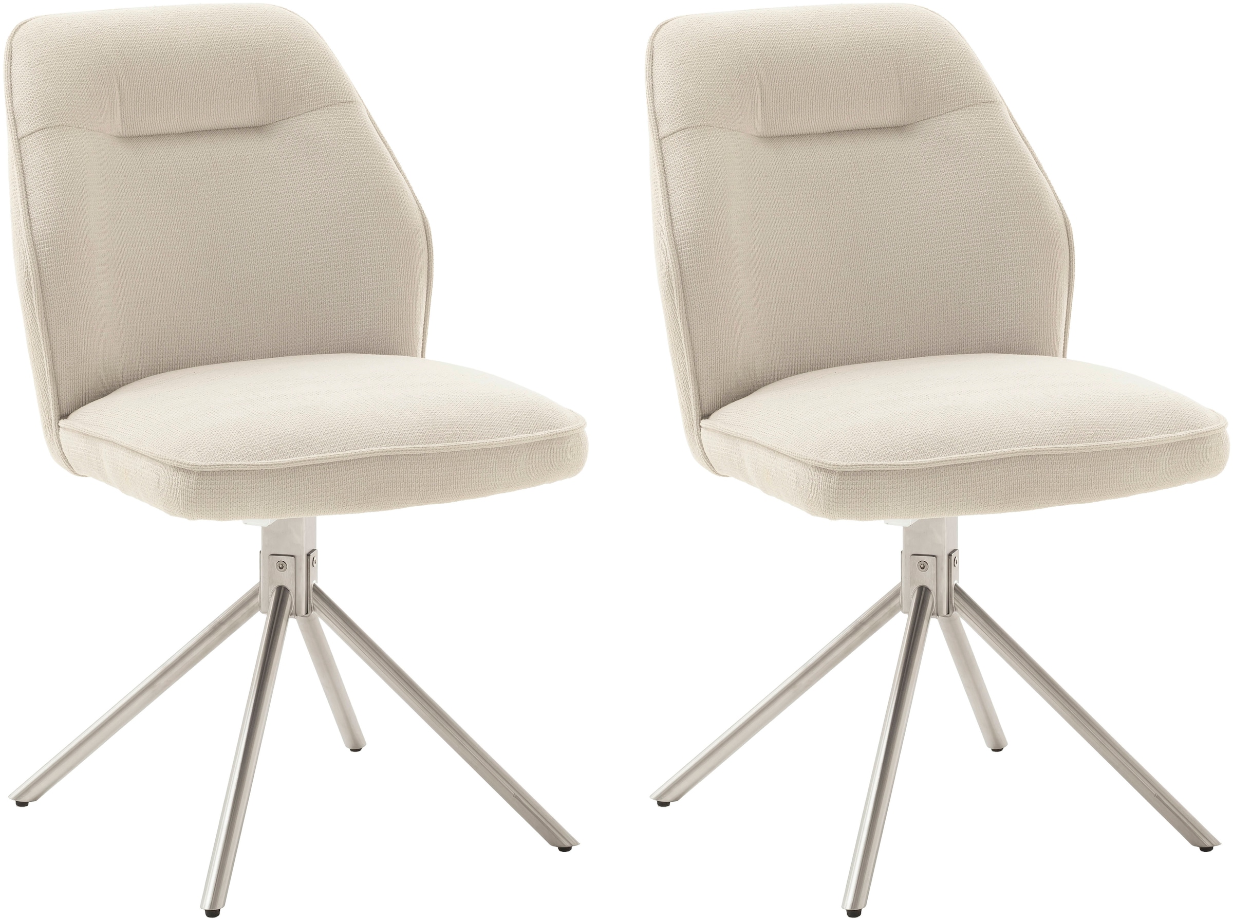 MCA furniture 4-Fussstuhl (Set) 2 Stk.180° drehbar