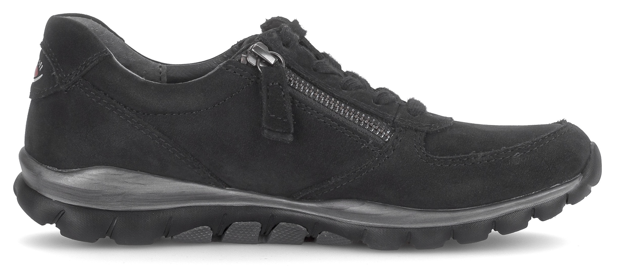 Gabor Rollingsoft Baskets compensées  , Freizeitschuh, Halbschuh, Schnürschuh mit Logo an der Ferse