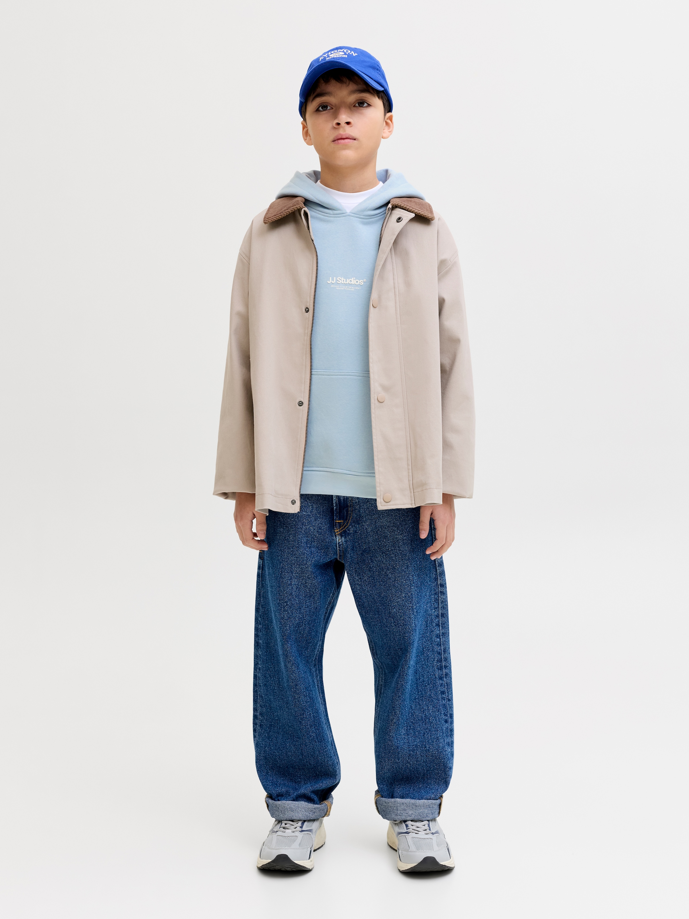 Jack & Jones Junior Sweat à capuche »JJESOHO SWEAT HOOD NOOS JNR«, Baumwollmischung, relaxed fit
