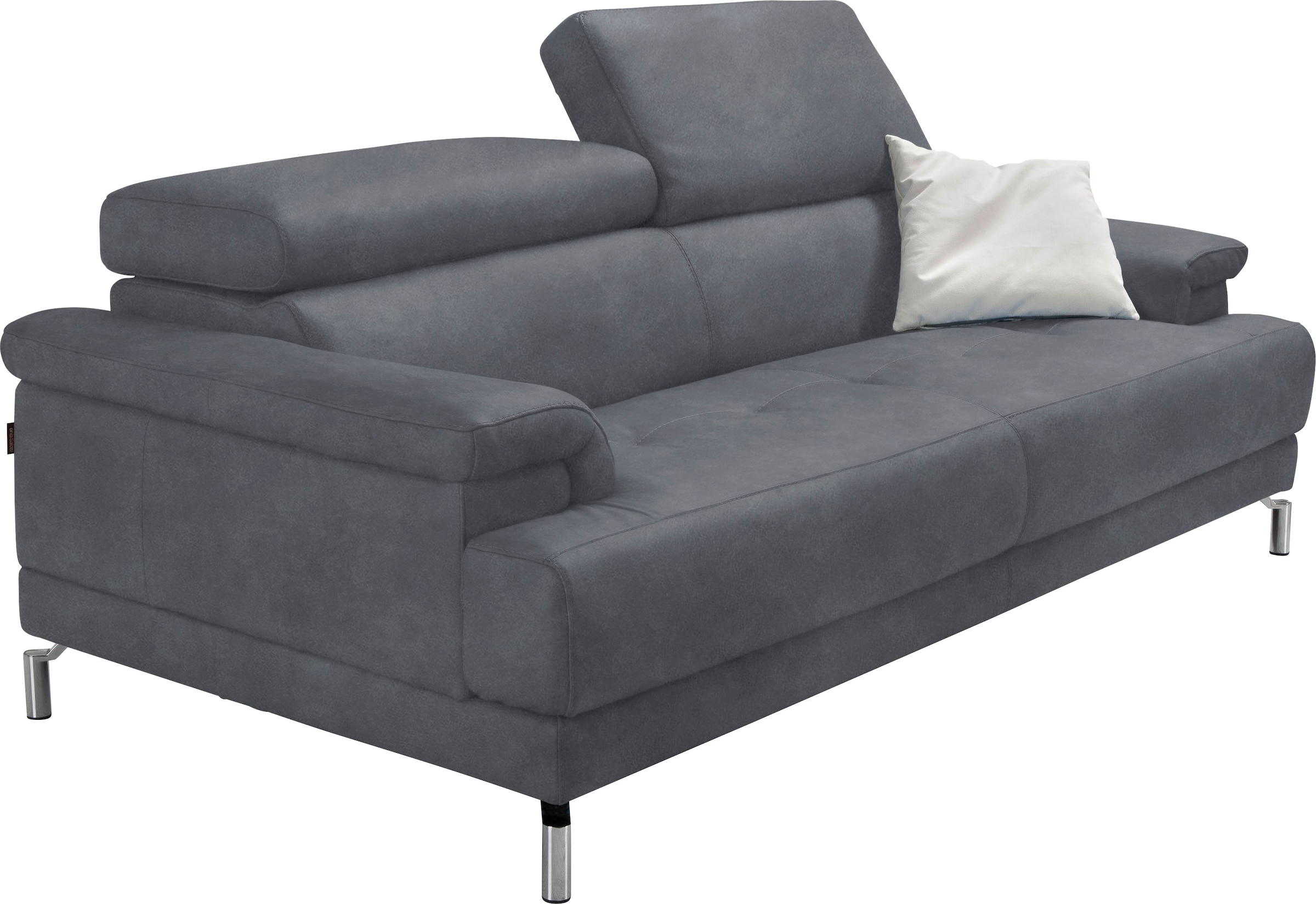 Egoitaliano 2,5-places »Soul, Design und Sitzkomfort auf hohem Niveau, tolle Details« incl. réglage de la tête pour encore plus de confort, pied design