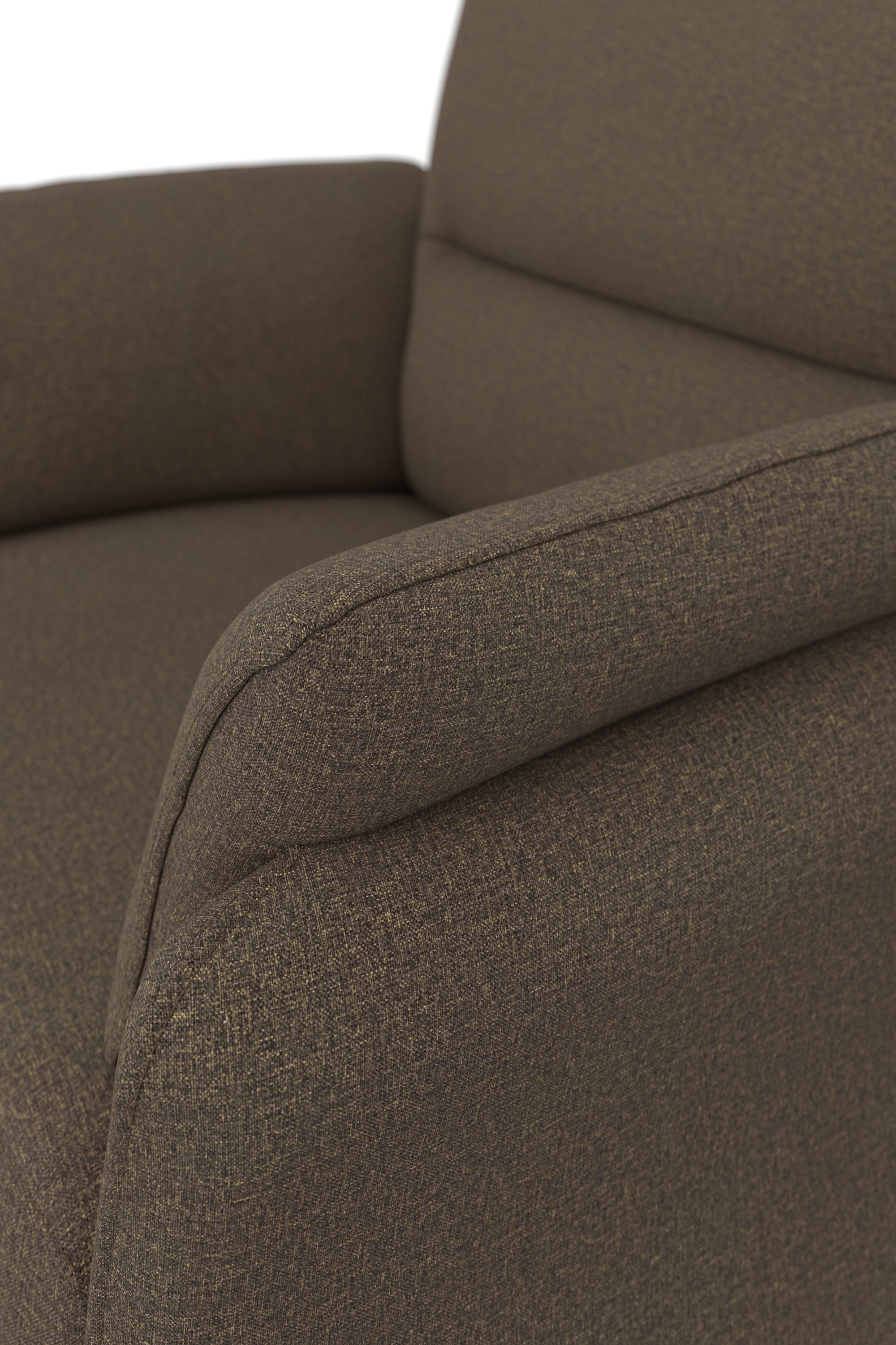 DOMO collection Fauteuil »Pina elegant und zeitloser Clubsessel, bequemer Cocktailsessel« Hoher Sitzkomfort, Feinstruktur, stone