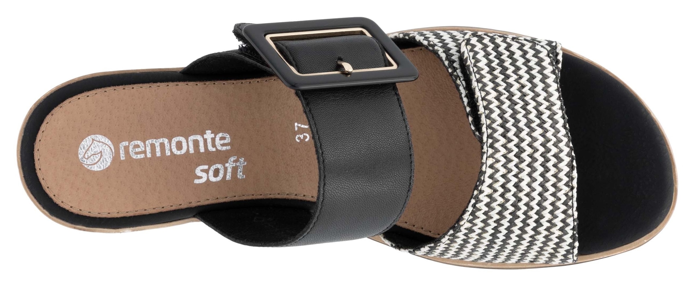 Remonte Pantoffel  , Keilabsatz, Sommerschuh, Bequemschuh mit Softfussbett