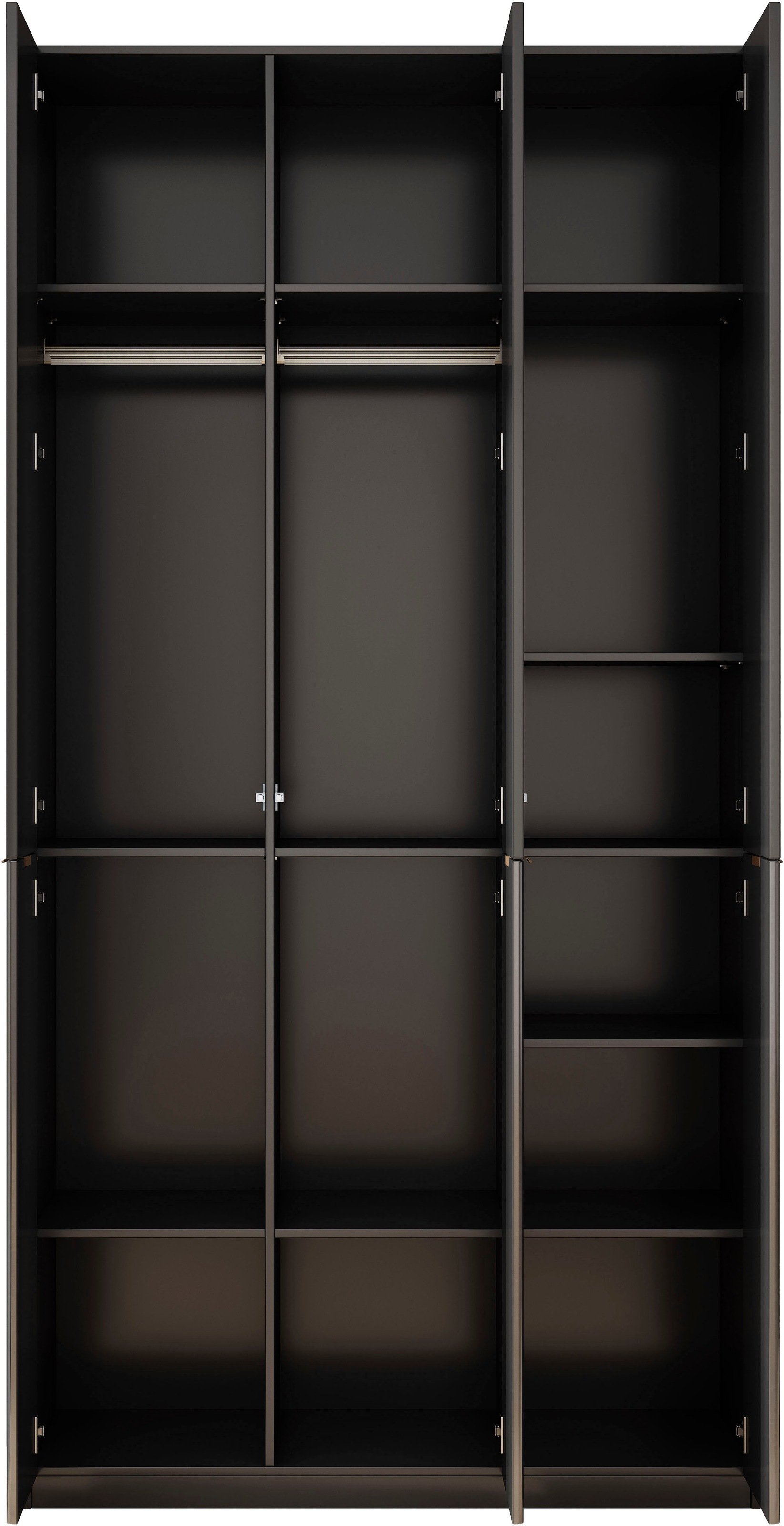 GOODproduct Kleiderschrank »Jorella Schlafzimmerschrank Garderobe mit Softclose« eleganter Schlafzimmerschrank Rillendesign Trend Breite 121cm