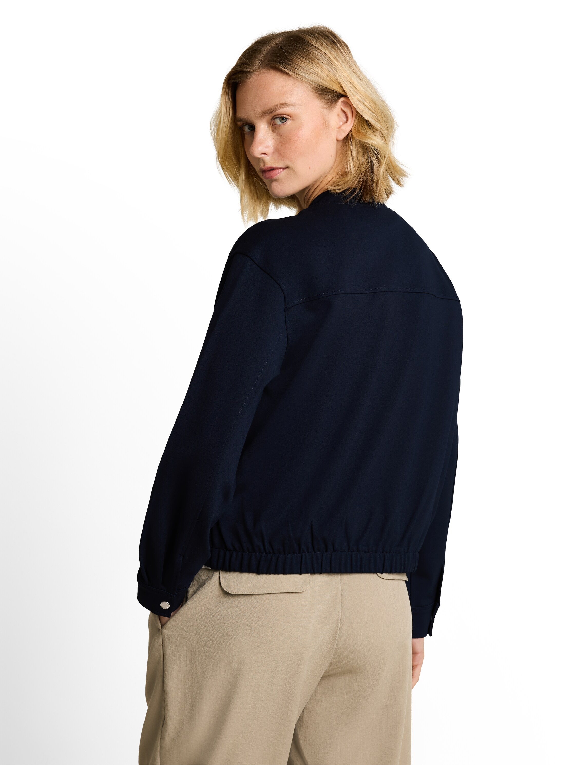 TOM TAILOR Blazer court Blouson avec fermeture éclair