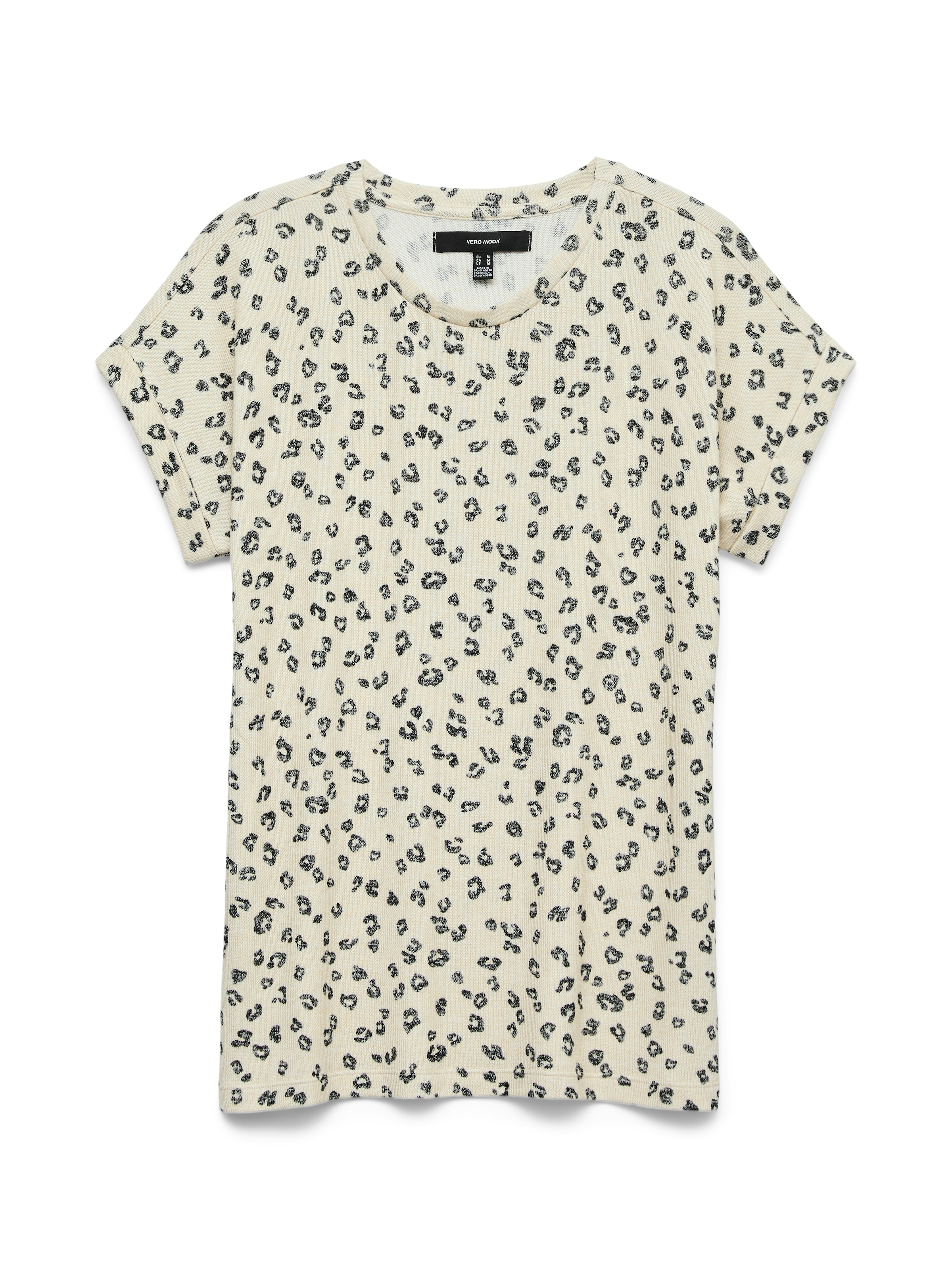 Vero Moda Strickpullover »VMBRIANNAMIX SS O-NECK PULLOVER BOO« mit Animal-Print