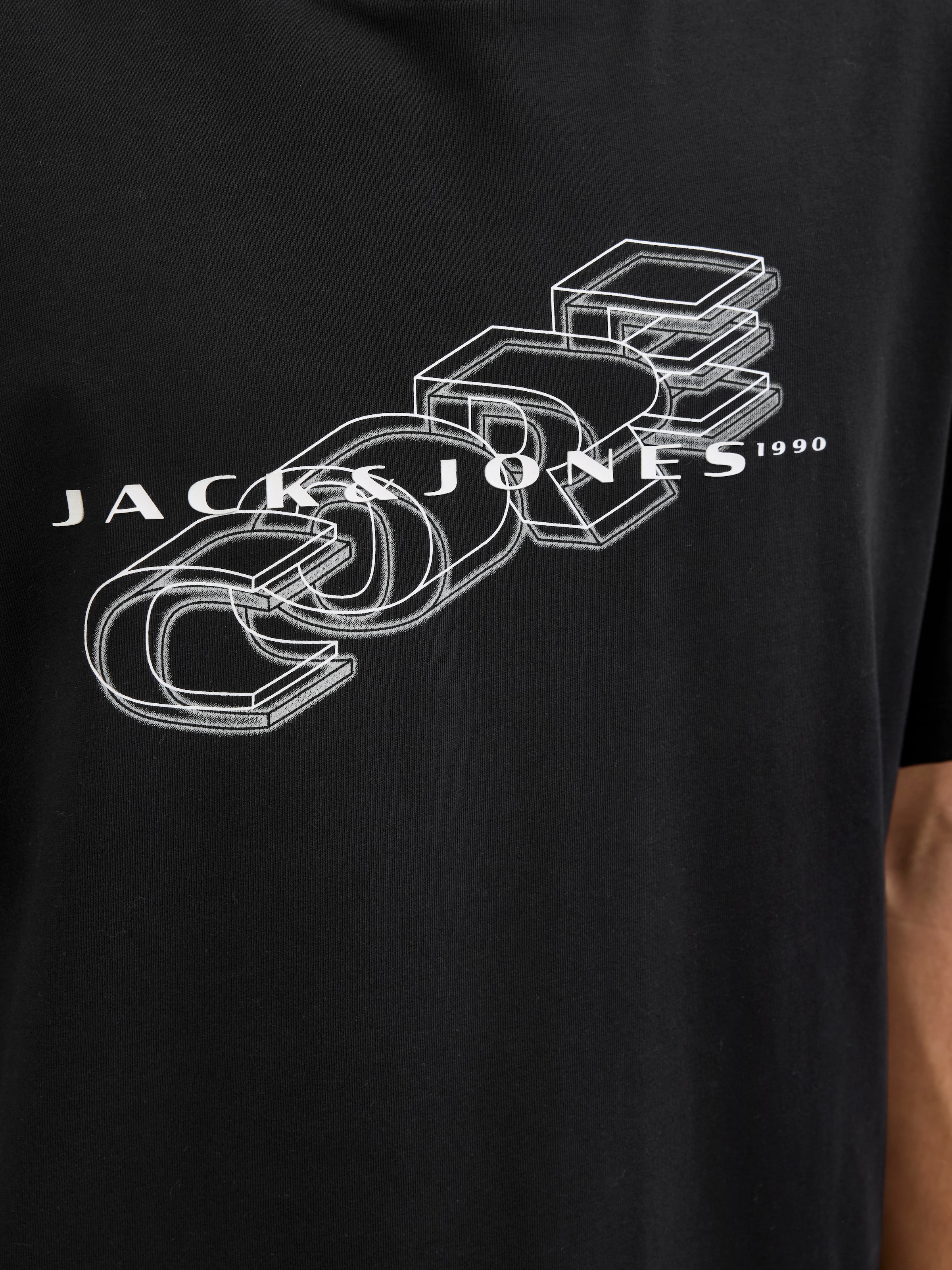 Jack & Jones PlusSize Kurzarmshirt »JCOFUSION BIG BRANDING TEE SS CREW PLS«