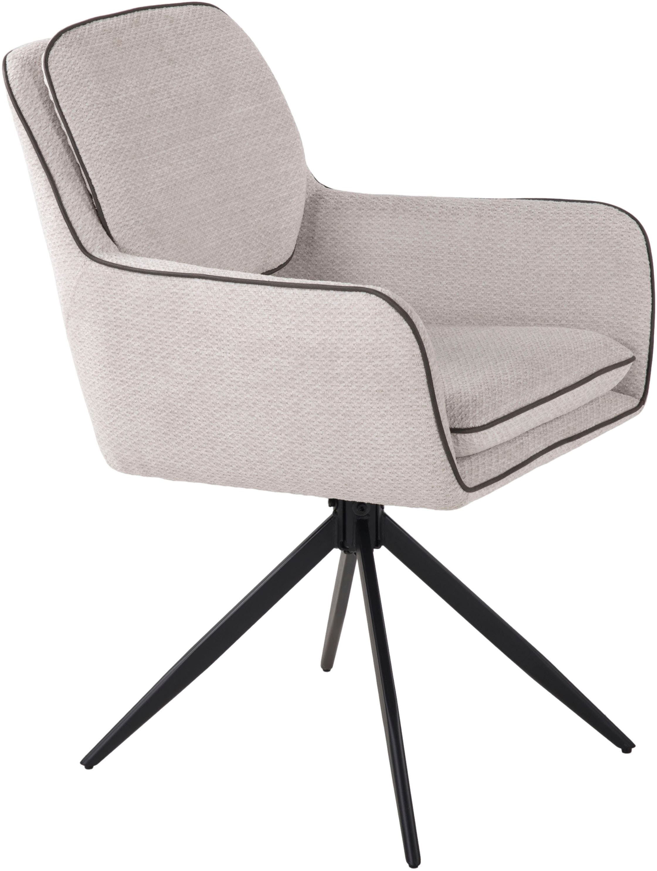Duo Collection Essgruppe »Emira und Esra« Set, Besteht aus einem Tisch und 4 Stühlen, 5 Stk. tlg. massives Metallgestell, Stühle drehbar