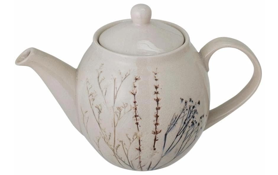 Bloomingville Teekanne »Bea, Steingut, Natur« 1,2 l