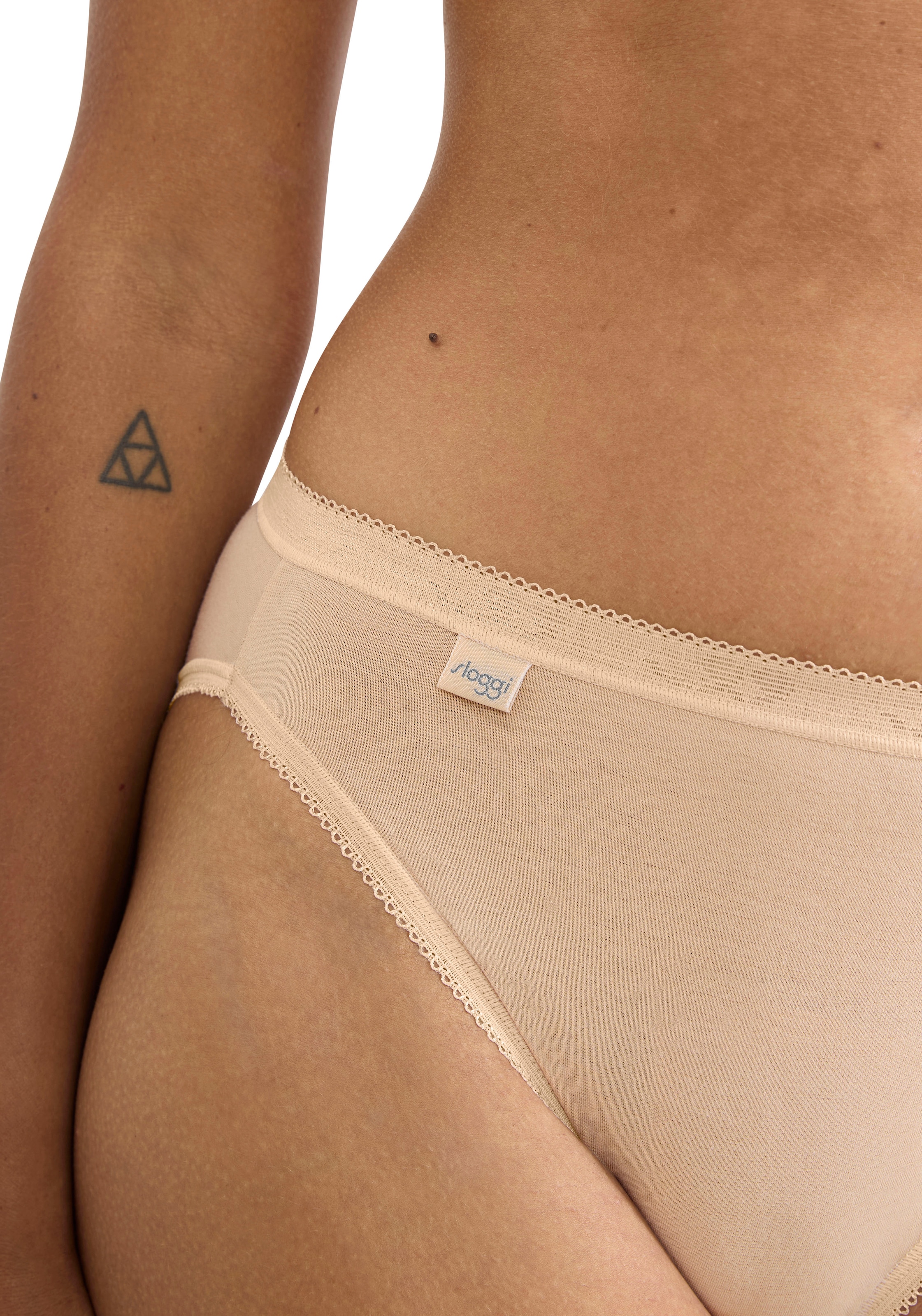 sloggi Slip tai »Basic+« 2er Pack,  perfekter Sitz, Baumwollmix, elastisch, weiche Nähte