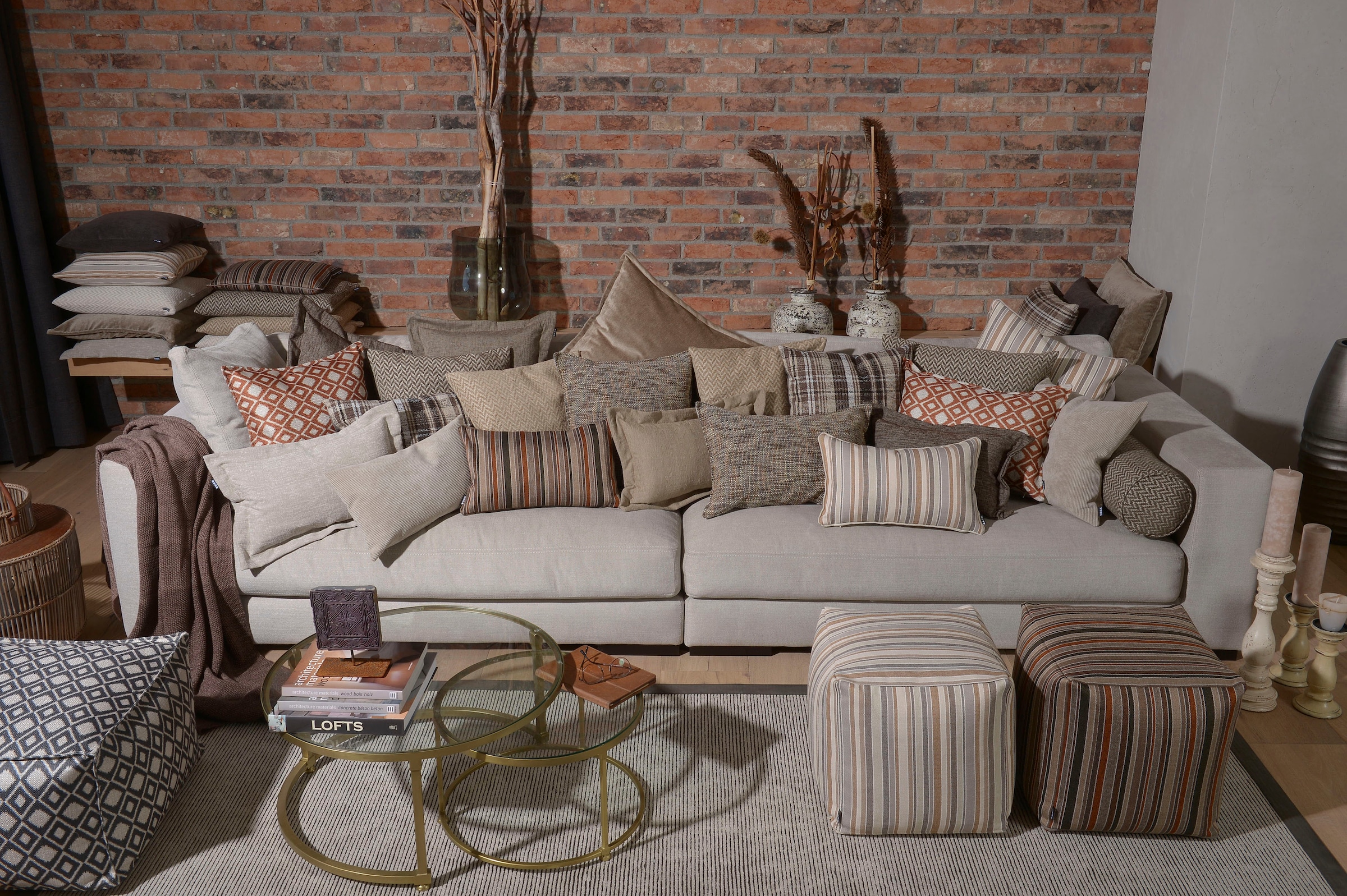 H.O.C.K. Dekokissen »Cord Wave« Kissenhülle mit Füllung, 1 Stück