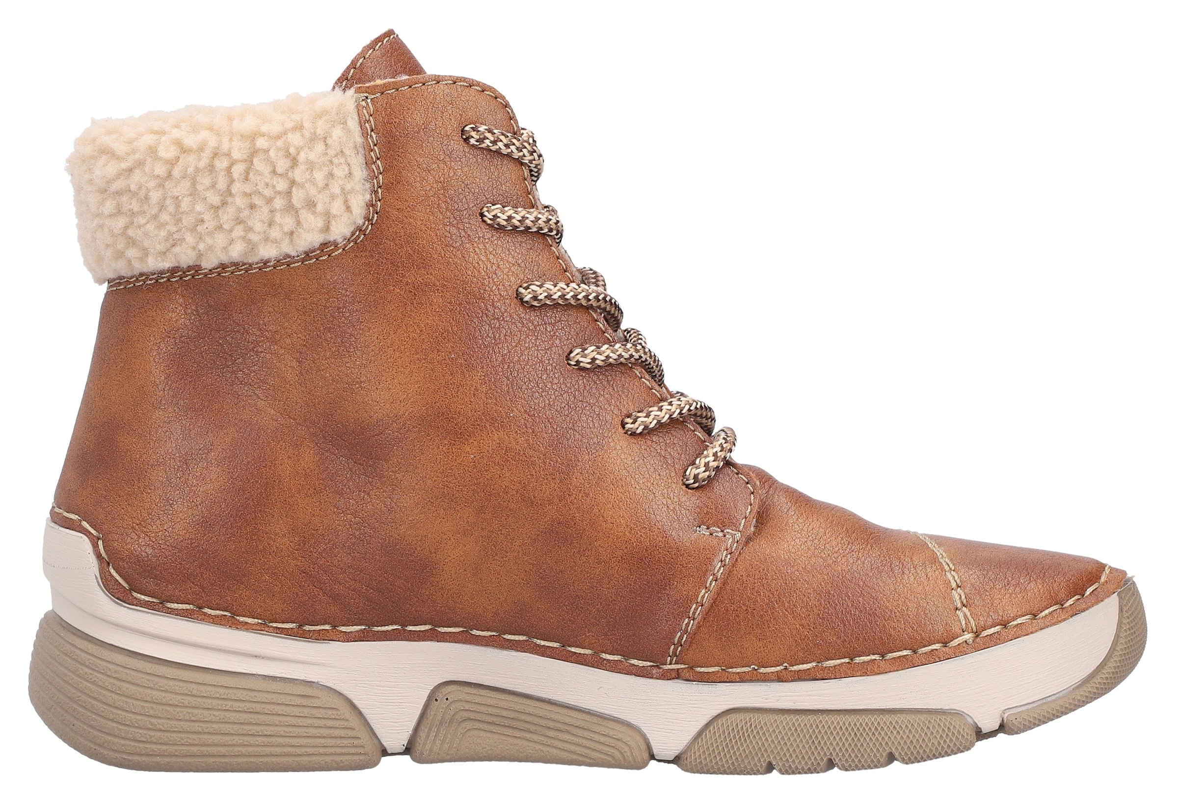 Rieker Winterboots  Schnürboots, Stiefelette, Casual-Boots mit Reissverschluss aussen