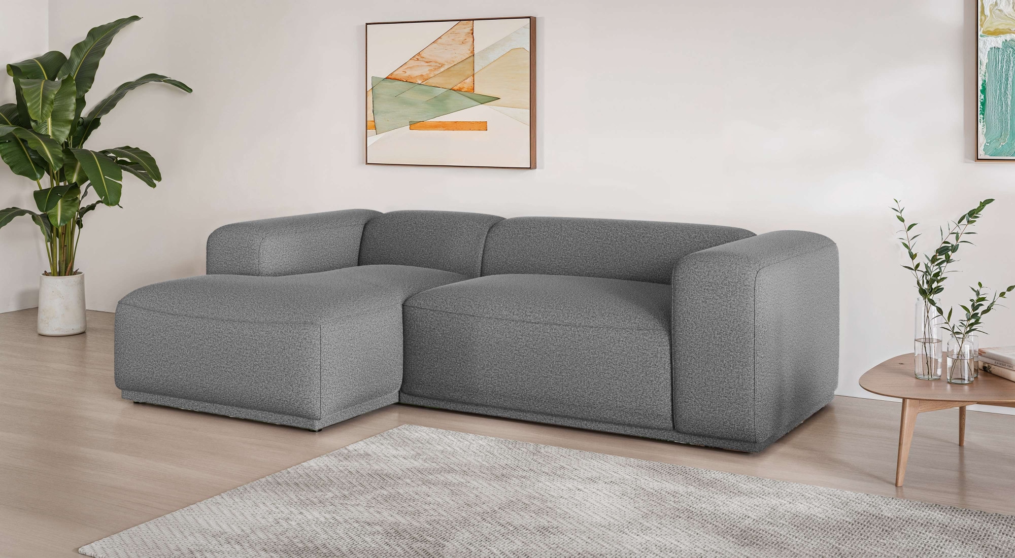 s.Oliver Canapé d'angle »EMMERIK Designersofa, L-Form mit Wellenfederung, B/T/H: 260/155/73 cm« grand confort d'assise, confortable et moderne, aussi en velours côtelé