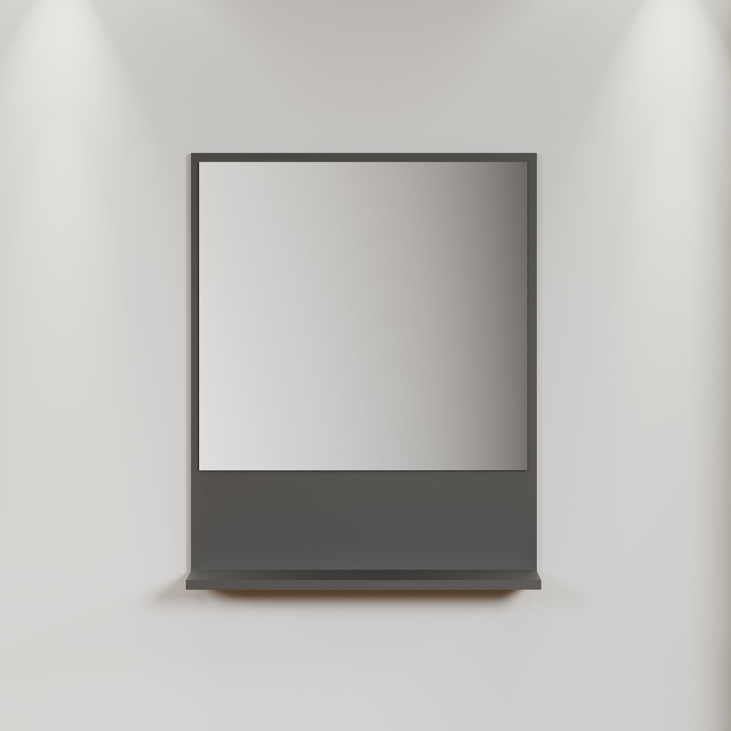 welltime Badspiegel »Amrum« Wandspiegel mit Ablage - (B/T/H) wahlweise 60 bis 80/14/74 cm